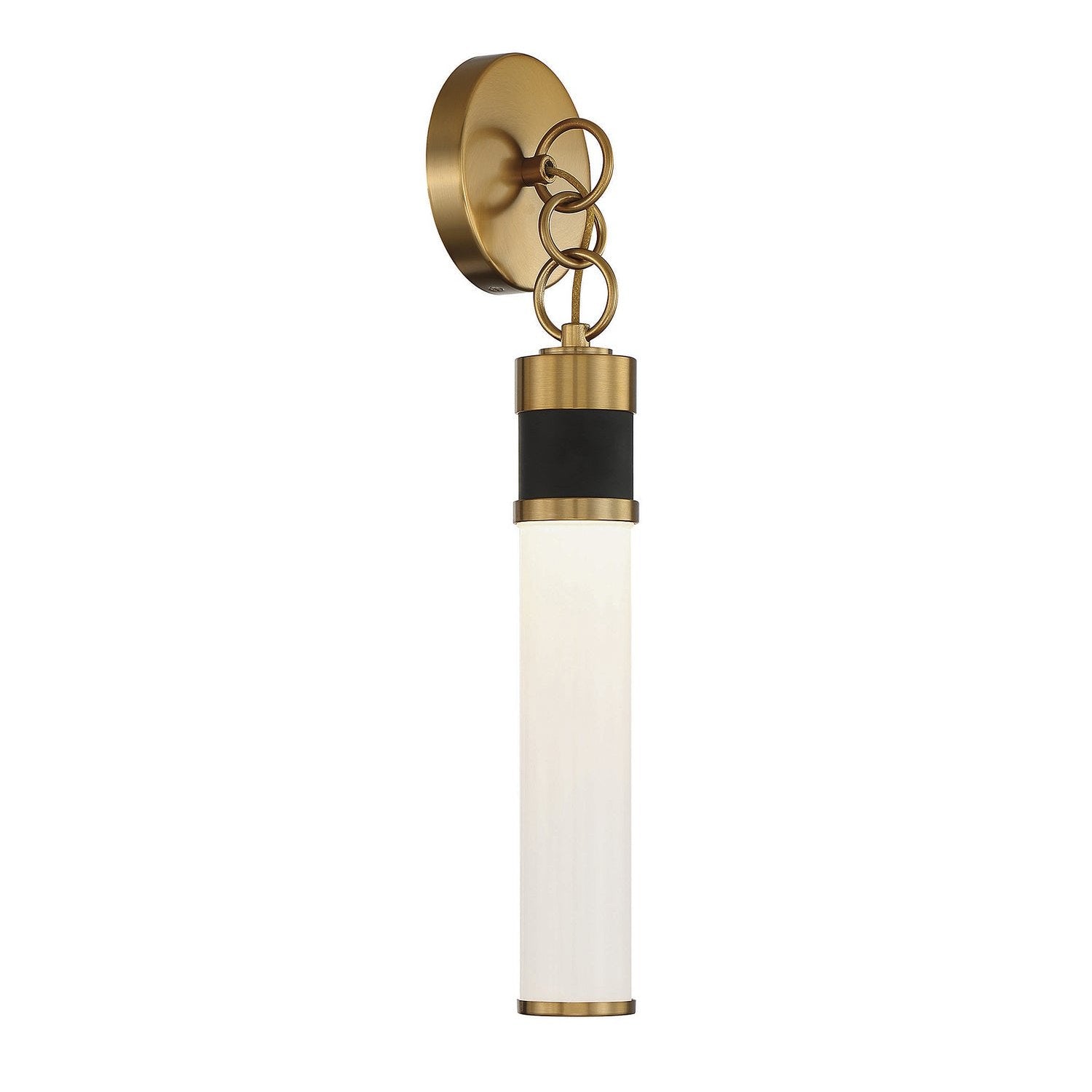 Savoy House - 9-1638-1-143 - LED Wall Sconce - Abel - Matte Black with Warm Brass