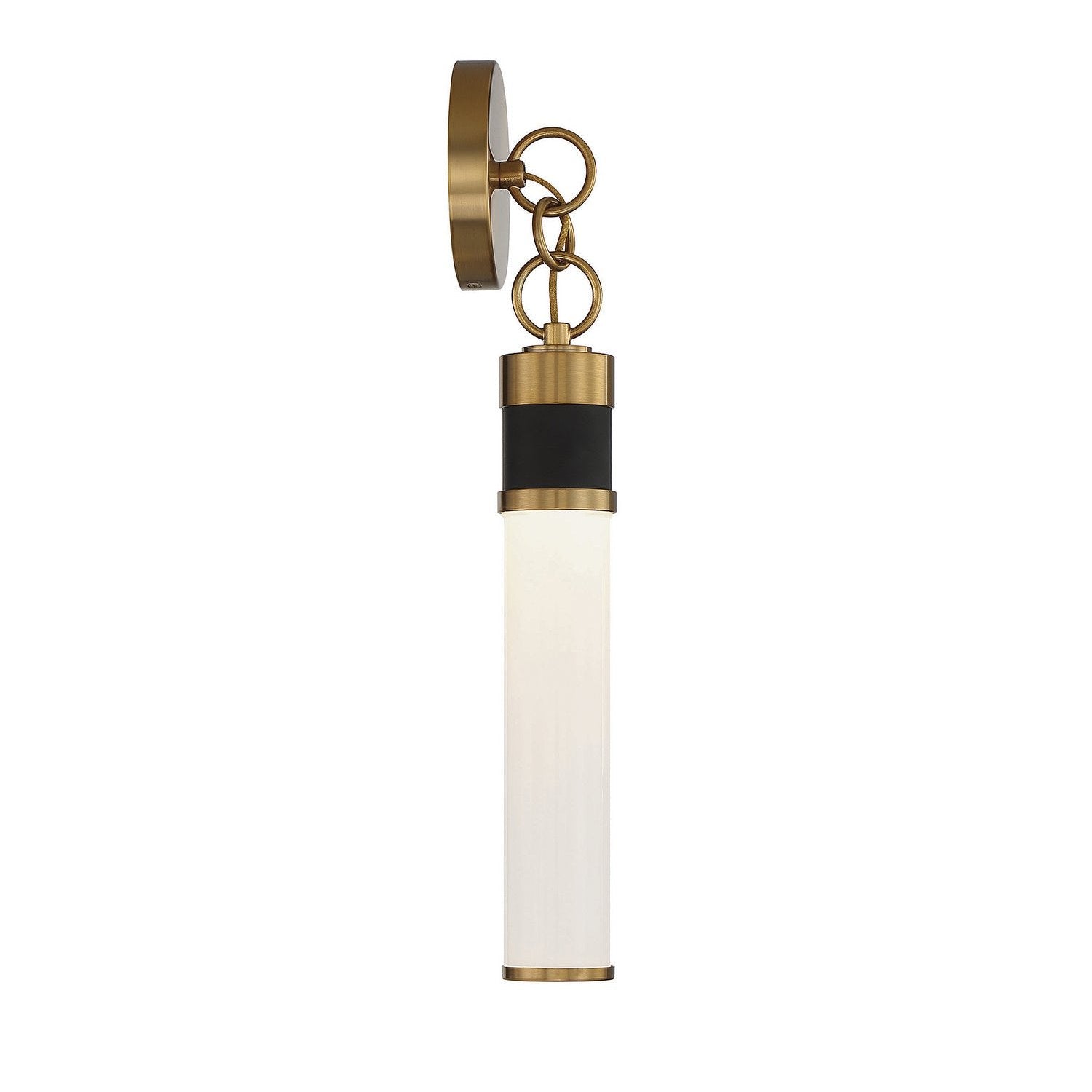 Savoy House - 9-1638-1-143 - LED Wall Sconce - Abel - Matte Black with Warm Brass