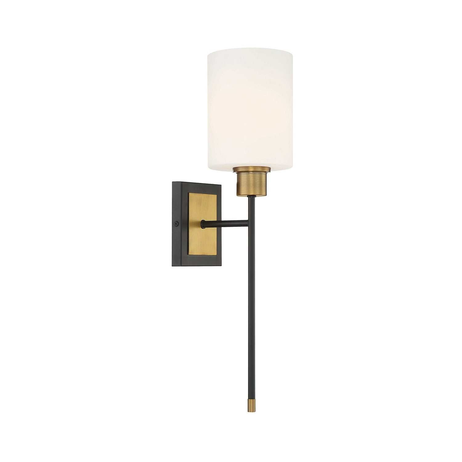 Savoy House - 9-1645-1-143 - One Light Wall Sconce - Alvara - Matte Black with Warm Brass