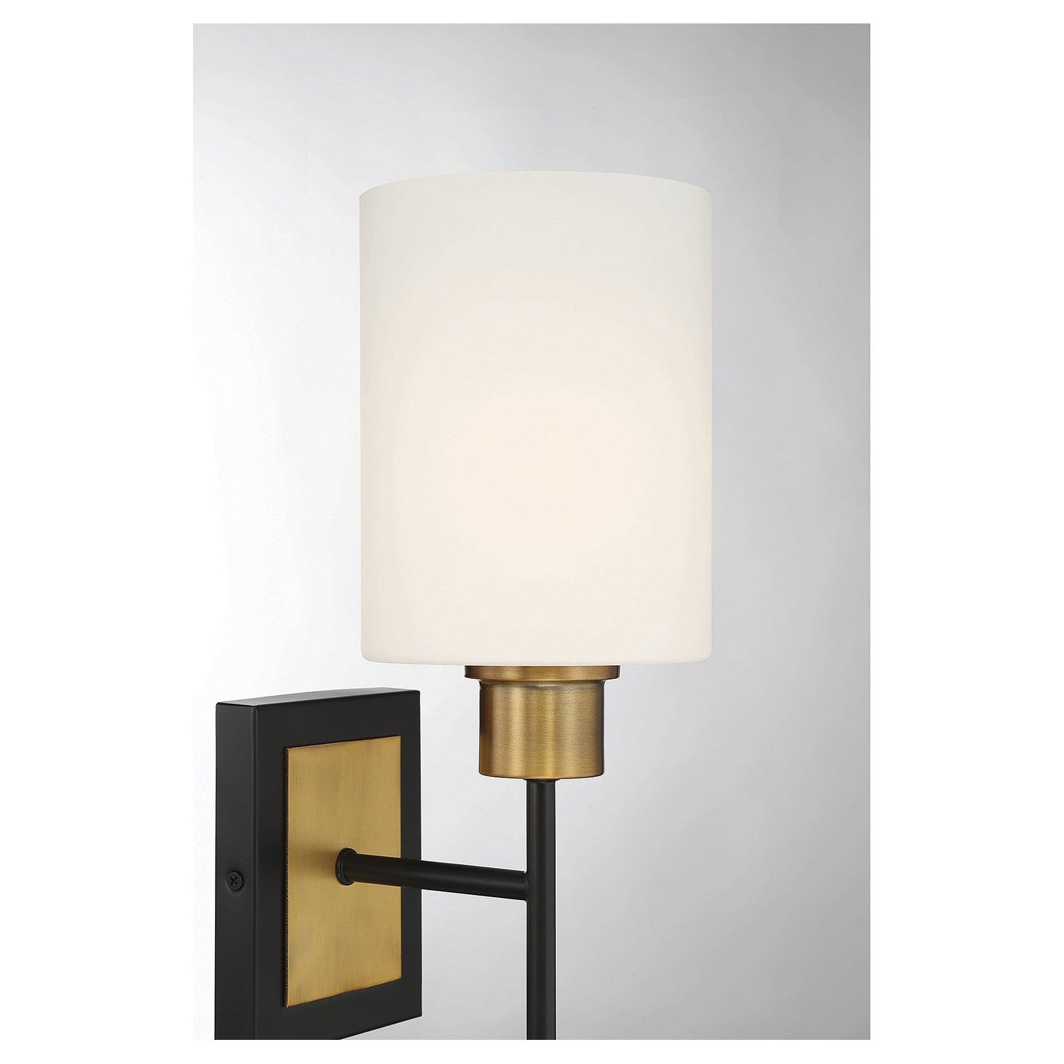 Savoy House - 9-1645-1-143 - One Light Wall Sconce - Alvara - Matte Black with Warm Brass