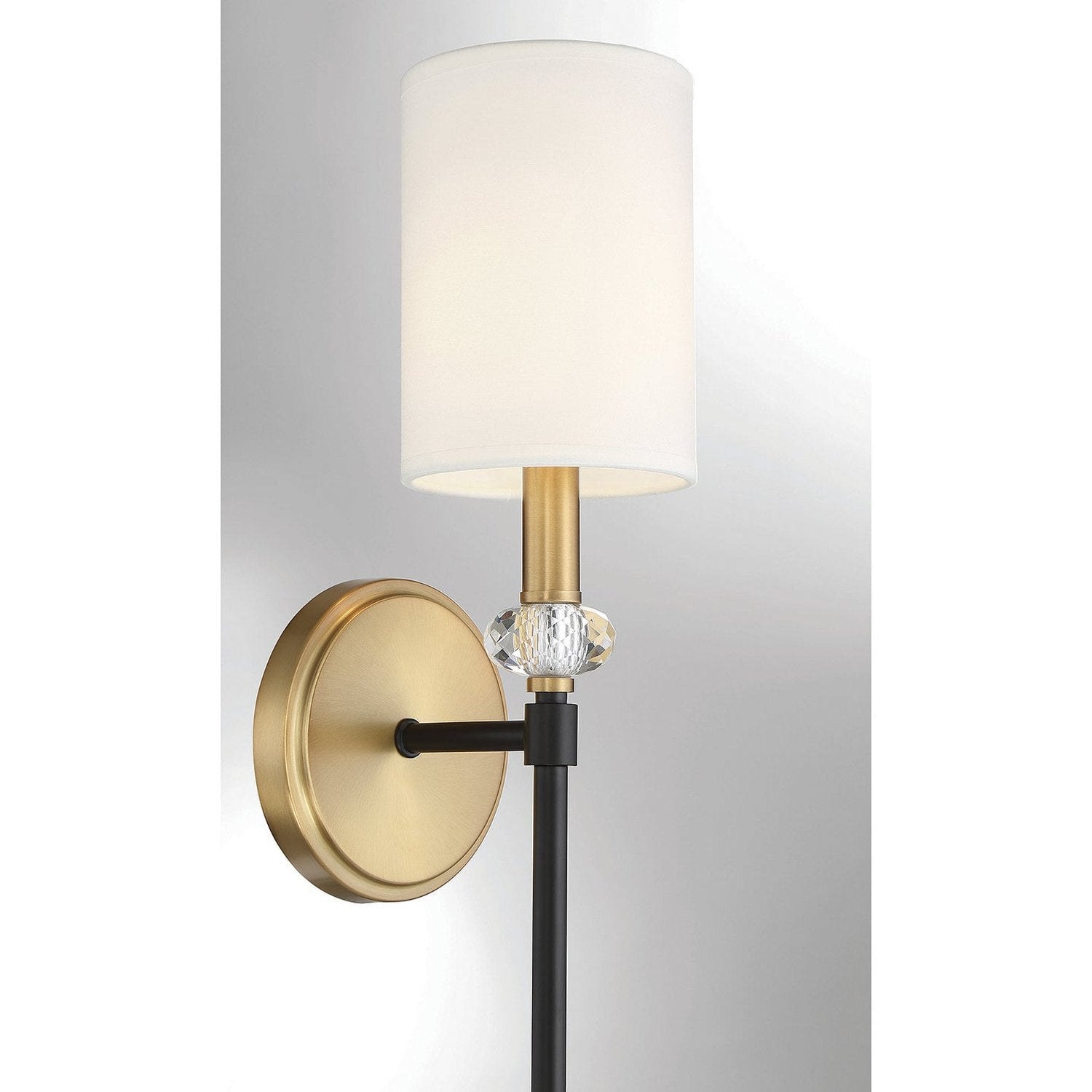 Savoy House - 9-1888-1-143 - One Light Wall Sconce - Tivoli - Matte Black with Warm Brass