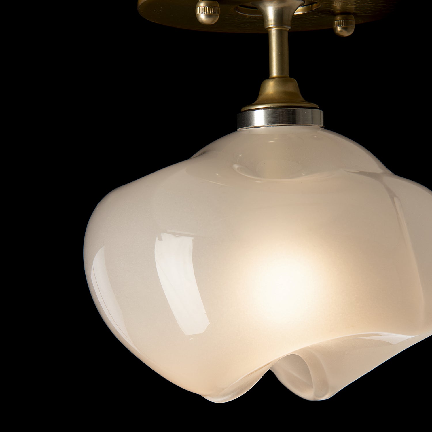 Hubbardton Forge - 121372-SKT-86-86-FD0710 - One Light Semi-Flush Mount - Ume - Modern Brass
