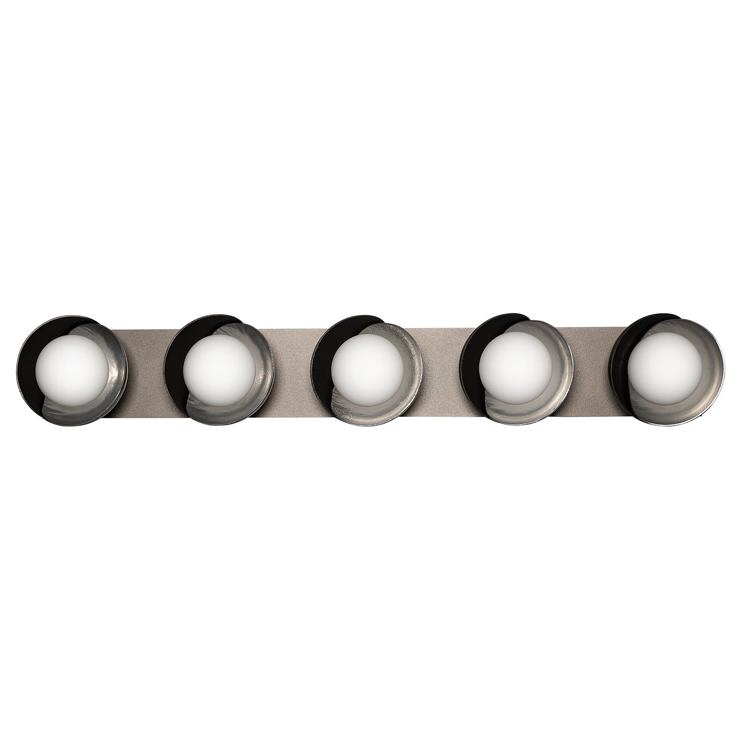 Hubbardton Forge - 201379-SKT-14-85-GG0711 - Five Light Bath Sconce - Brooklyn - Oil Rubbed Bronze