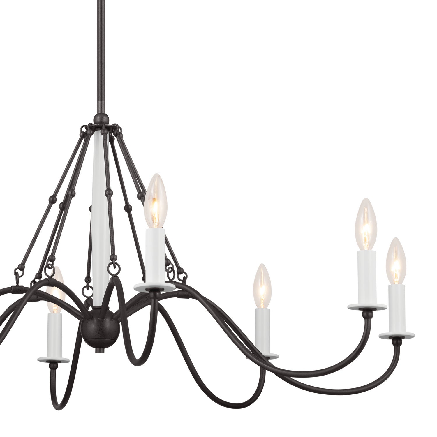 Kichler - 52456AVI - Eight Light Chandelier - Freesia - Anvil Iron