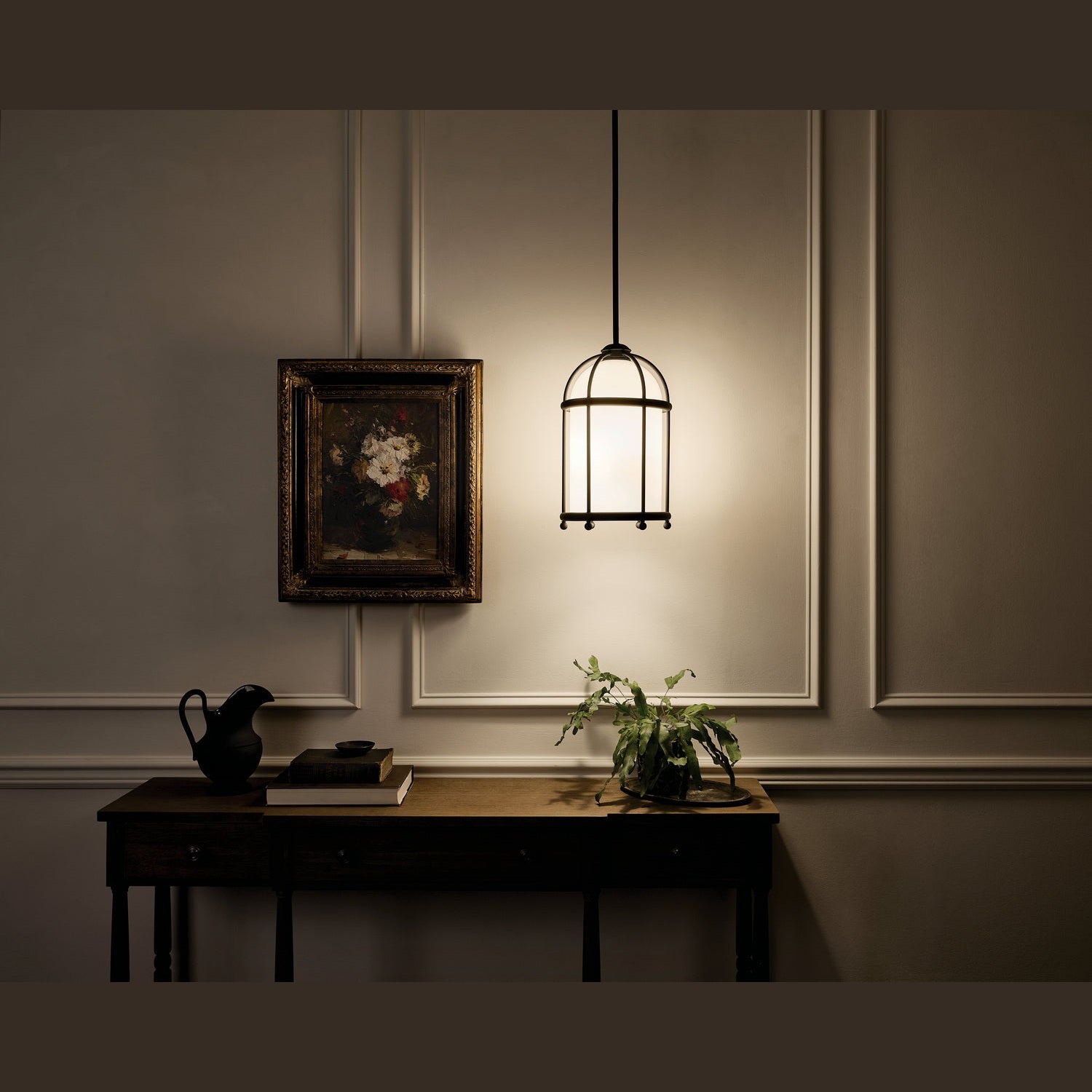 Kichler - 52464BKT - One Light Pendant - Topiary - Textured Black