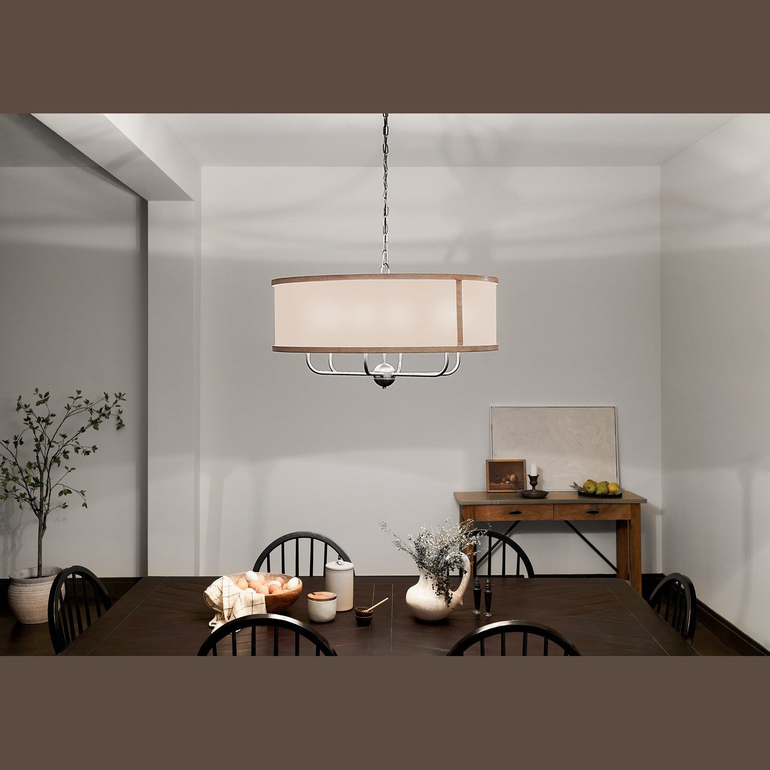 Kichler - 52466AVI - Six Light Chandelier - Heddle - Anvil Iron