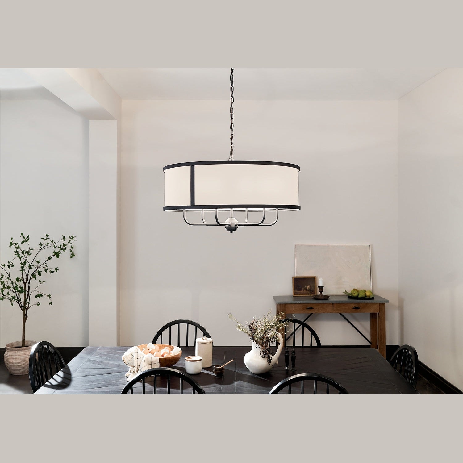 Kichler - 52466BKT - Six Light Chandelier - Heddle - Textured Black
