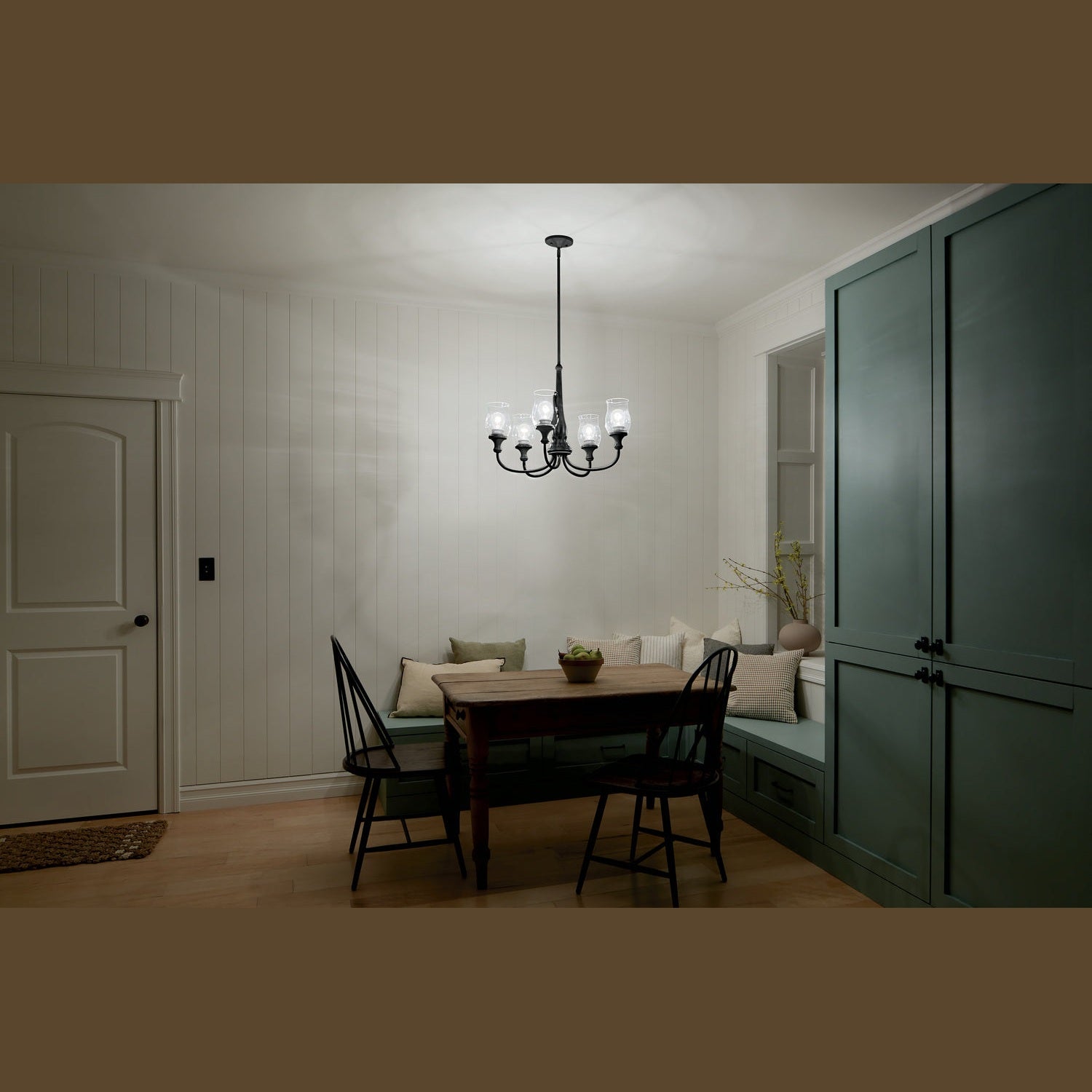 Kichler - 52468BK - Five Light Chandelier - Melis - Black