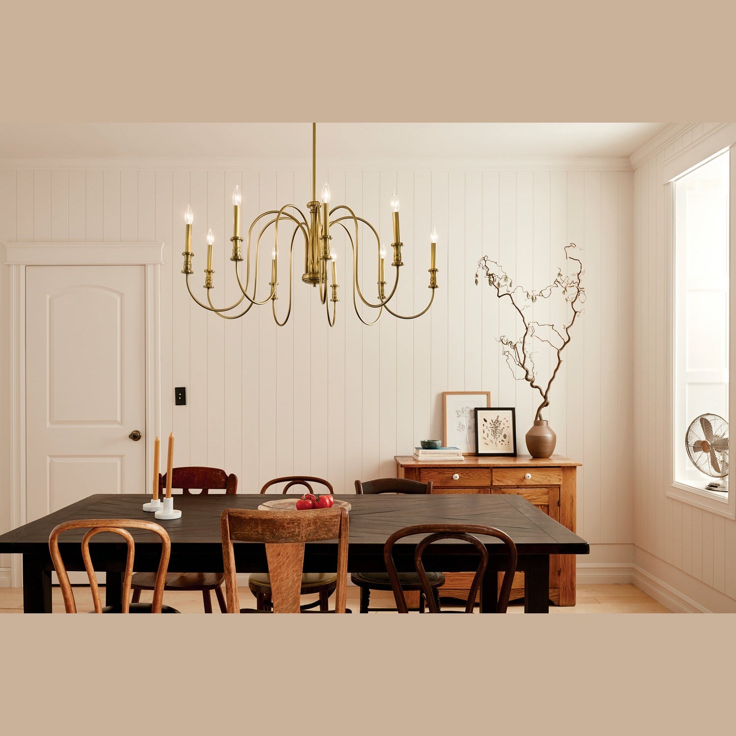 Kichler - 52471NBR - Nine Light Chandelier - Karthe - Natural Brass