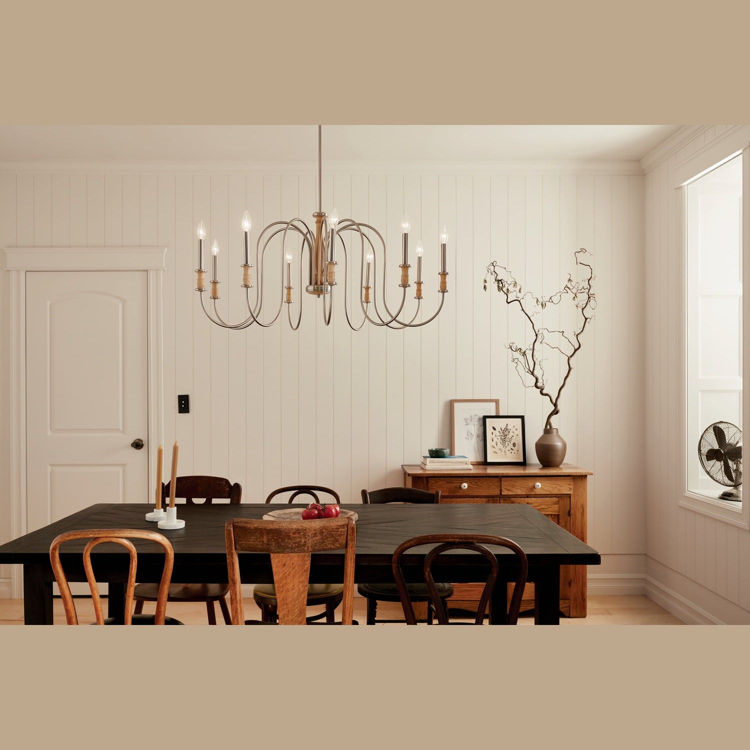 Kichler - 52471NI - Nine Light Chandelier - Karthe - Brushed Nickel