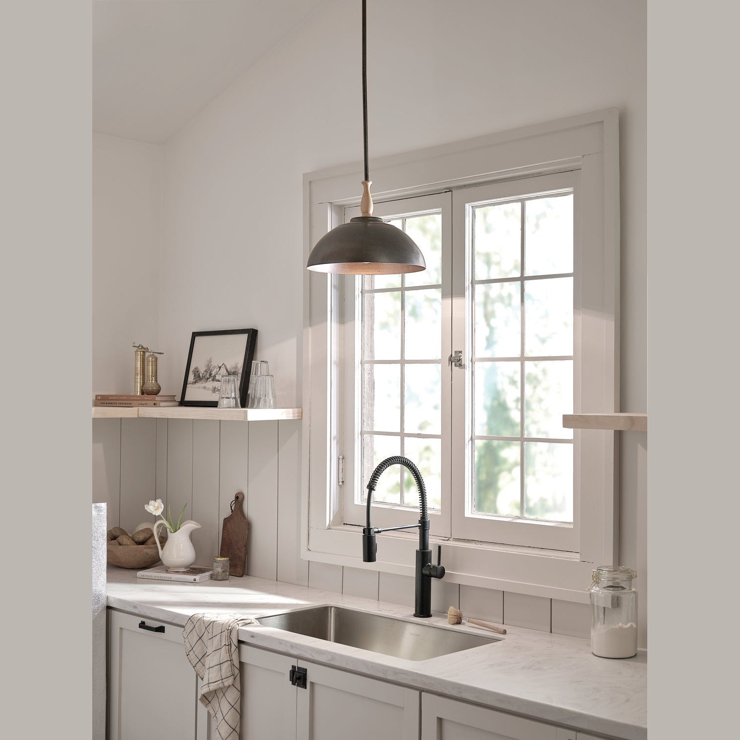 Kichler - 52476AVI - One Light Pendant - Fira - Anvil Iron