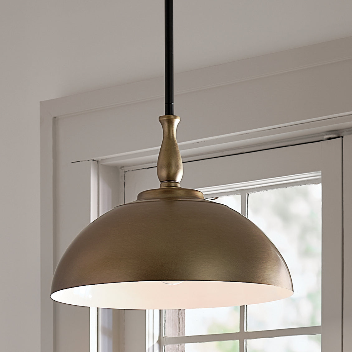 Kichler - 52476NBR - One Light Pendant - Fira - Natural Brass
