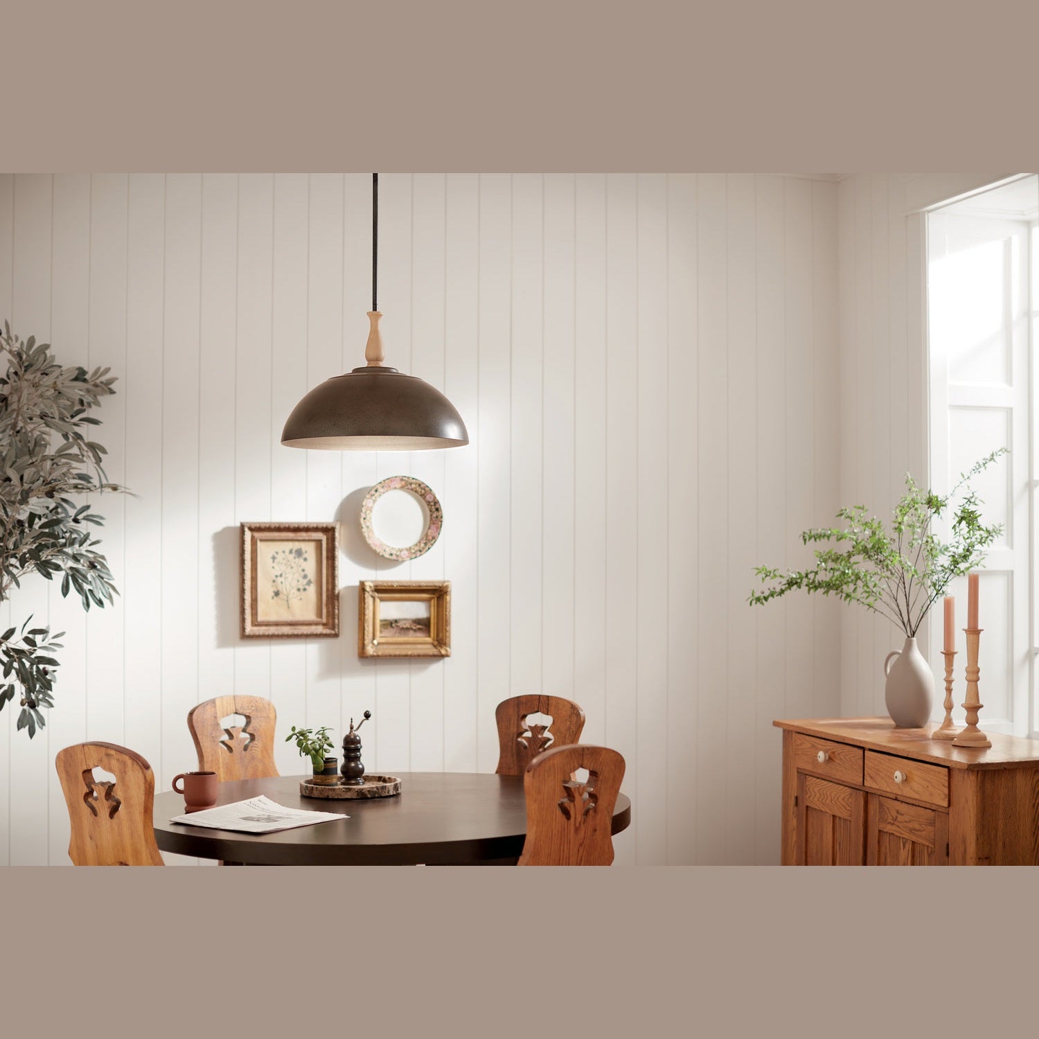 Kichler - 52477AVI - One Light Pendant - Fira - Anvil Iron