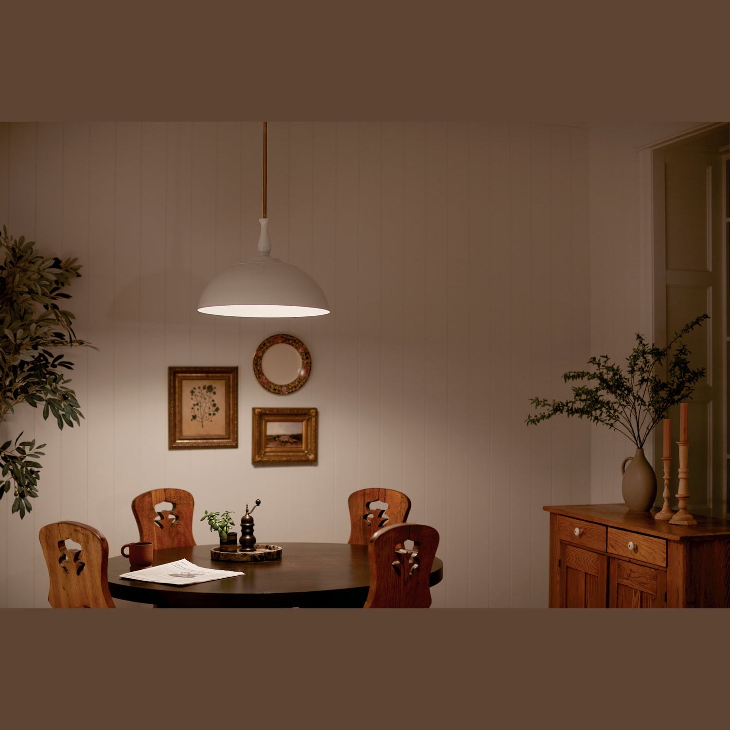 Kichler - 52477WH - One Light Pendant - Fira - White