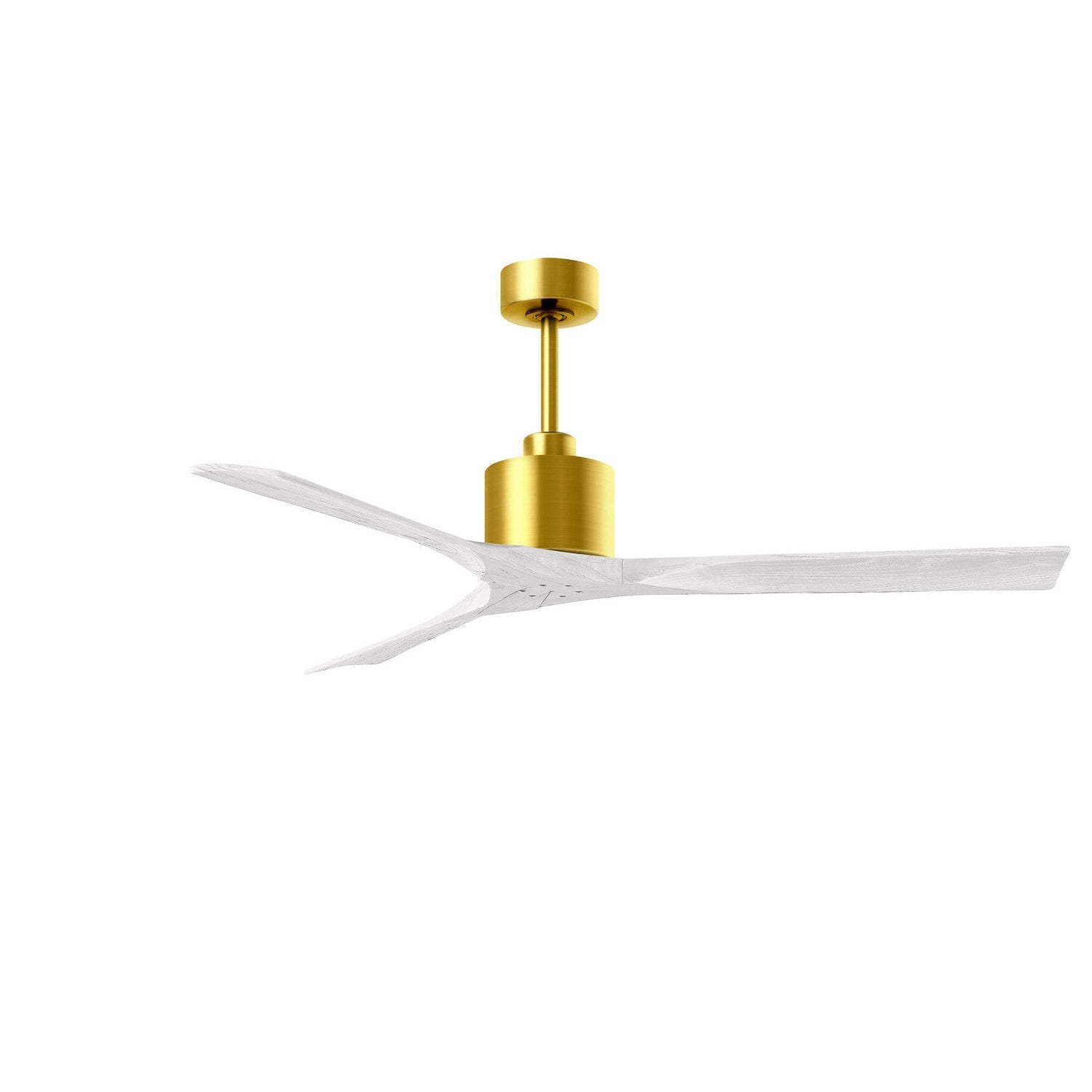 Matthews Fan Company - NK-BRBR-MWH-60 - 60"Ceiling Fan - Nan - Brushed Brass