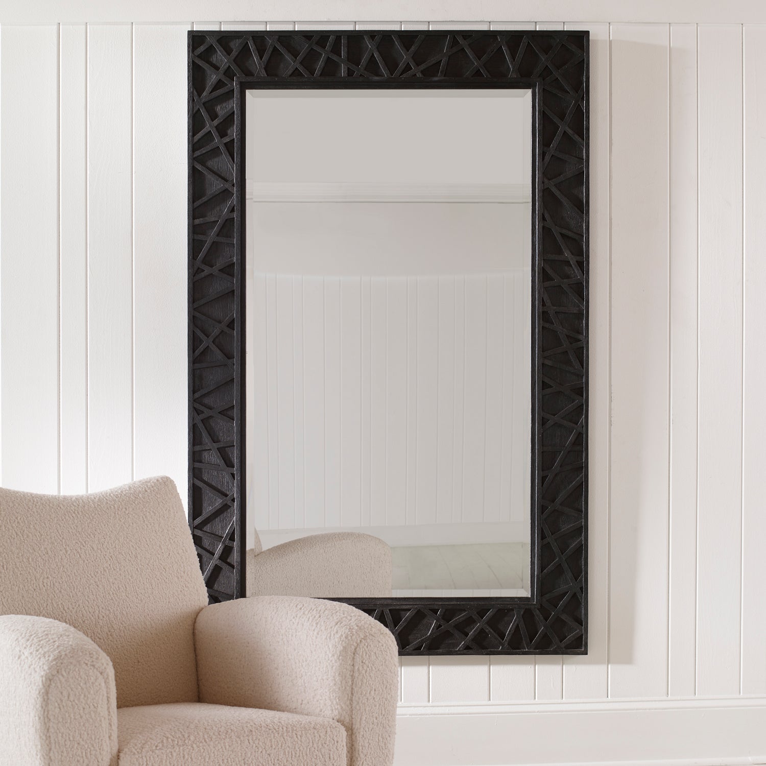 Uttermost - 09803 - Mirror - Everest - Satin Black