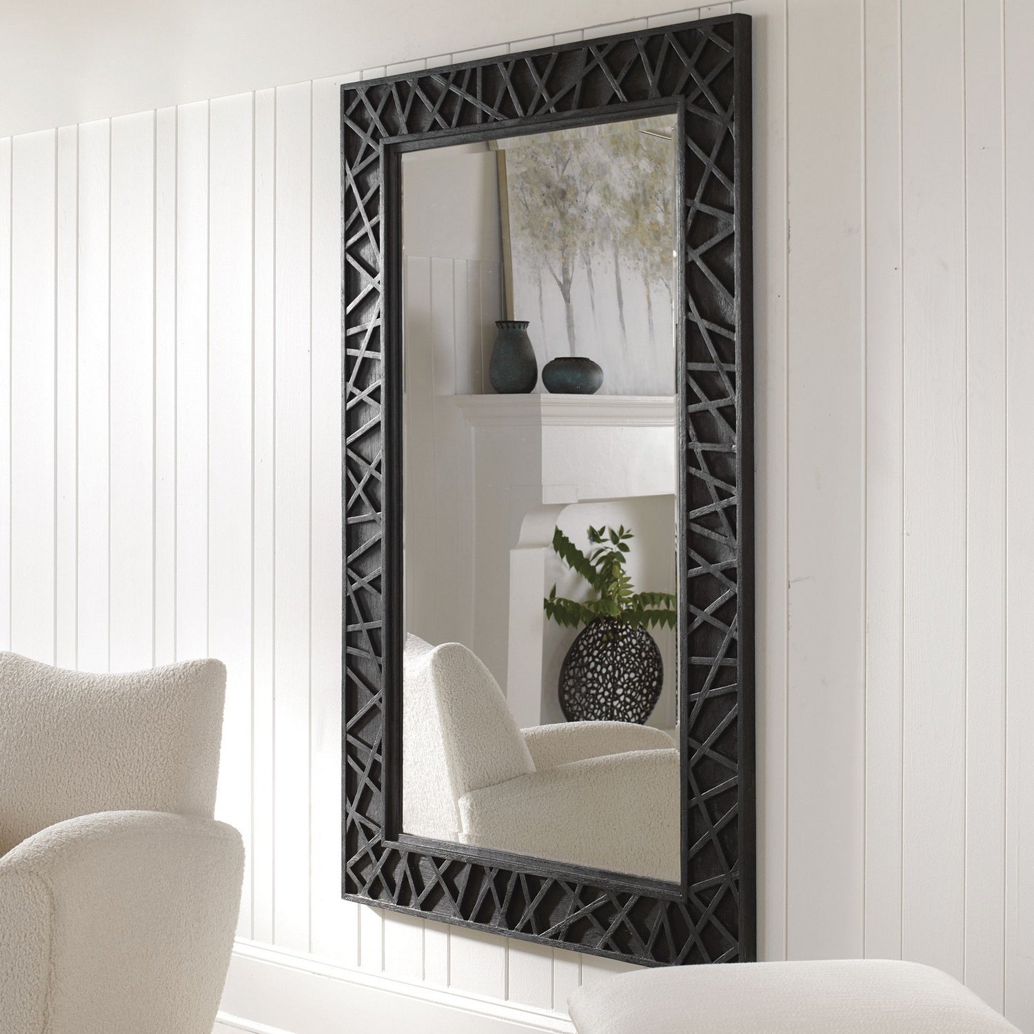 Uttermost - 09803 - Mirror - Everest - Satin Black
