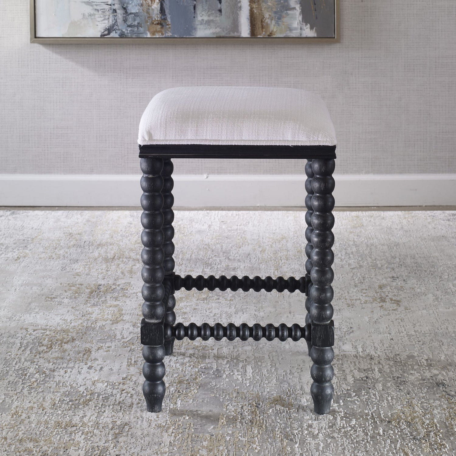 Uttermost - 23684 - Counter Stool - Pryce - Black