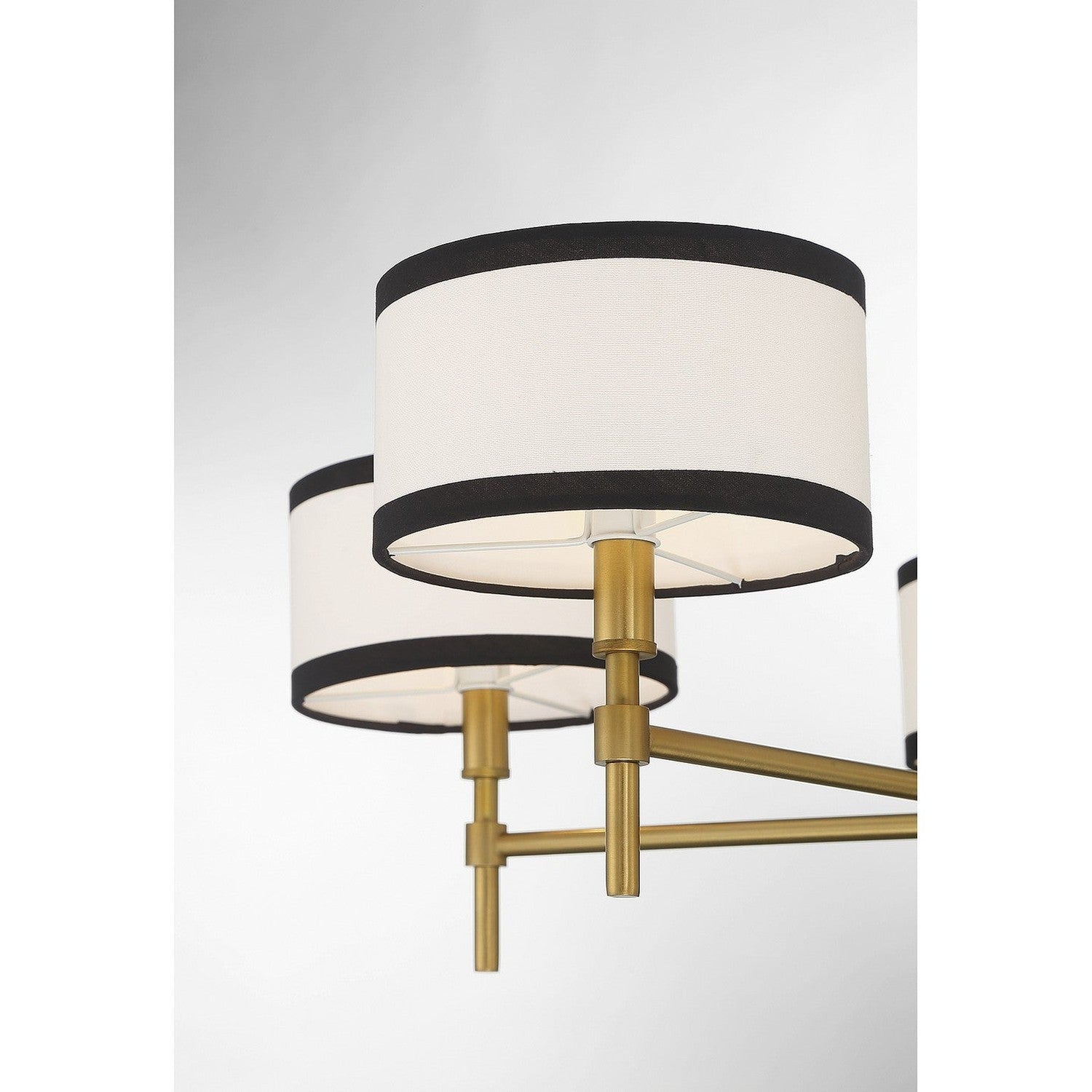 Meridian - M10011NB - Five Light Chandelier - Natural Brass