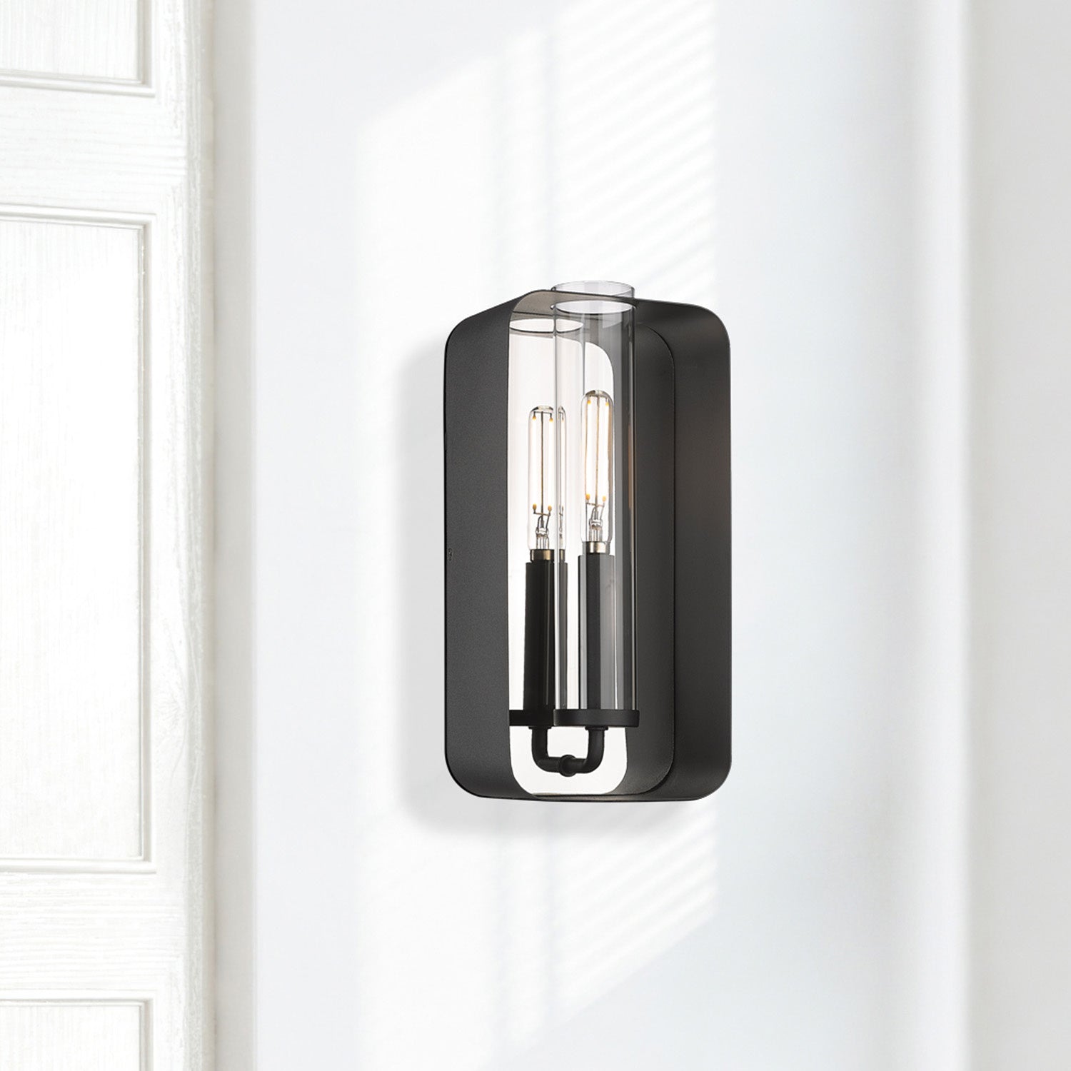 Golden - 2090-WSC NB - One Light Wall Sconce - Skye - Natural Black