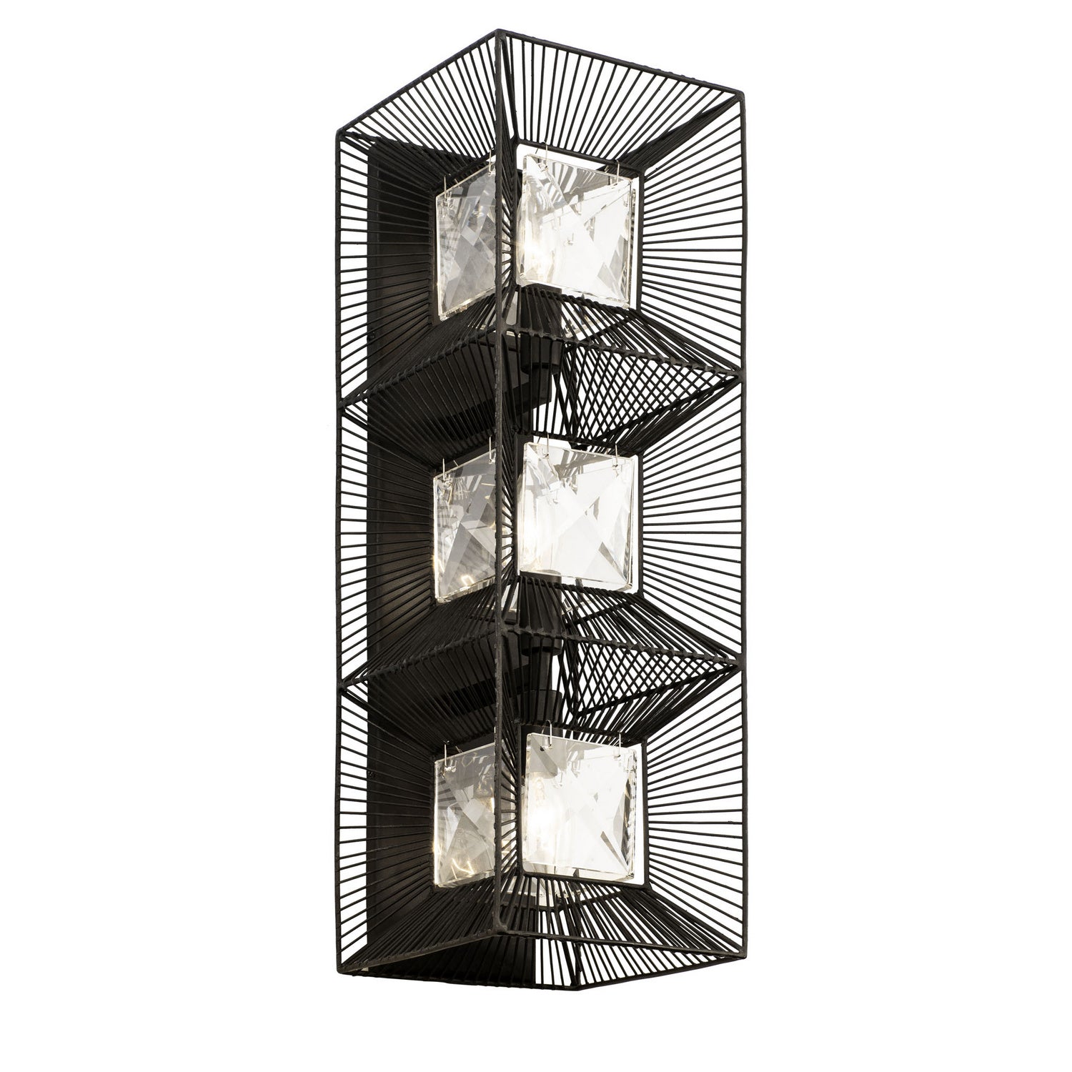 Varaluz - 366W03CB - Three Light Wall Sconce - Arcade - Carbon