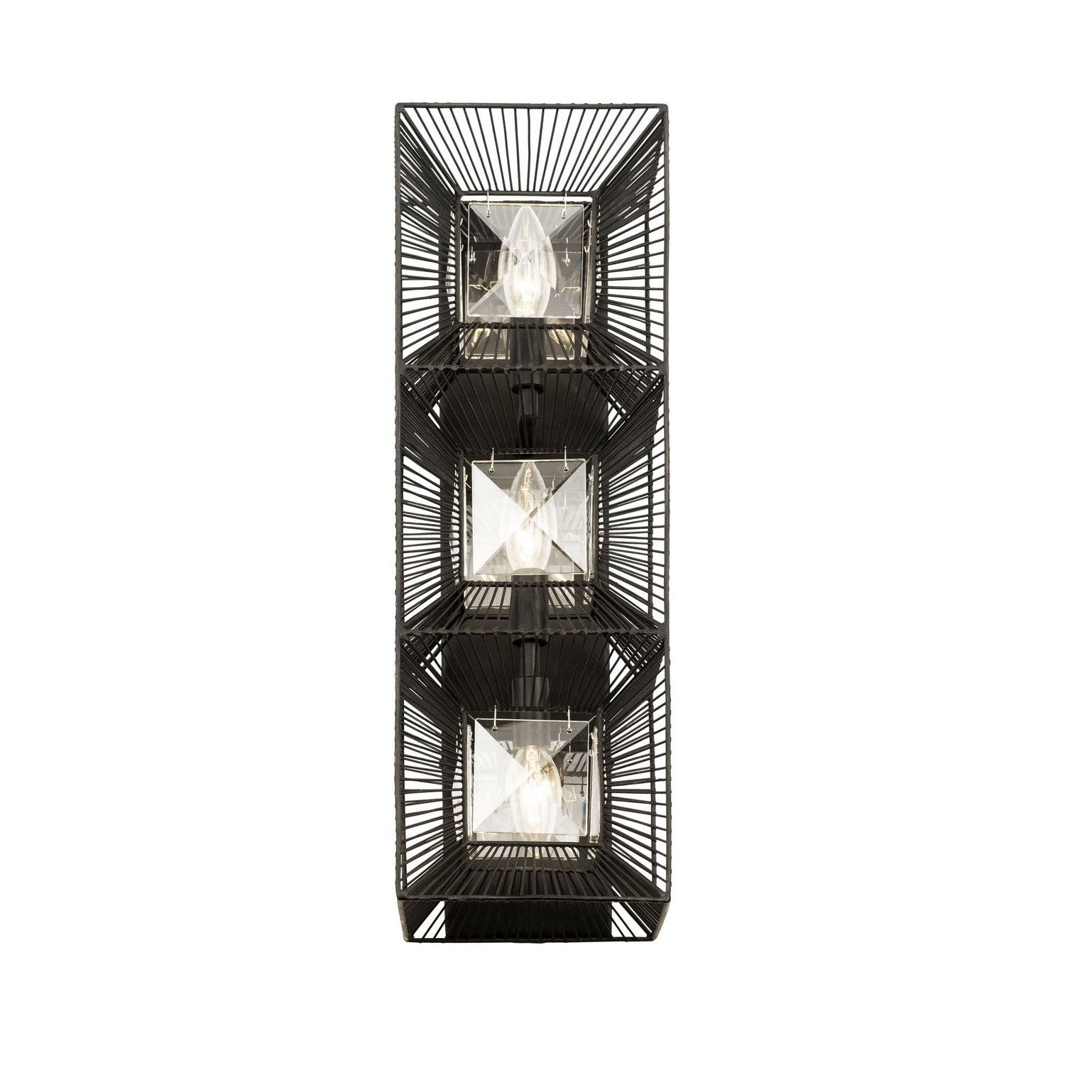 Varaluz - 366W03CB - Three Light Wall Sconce - Arcade - Carbon