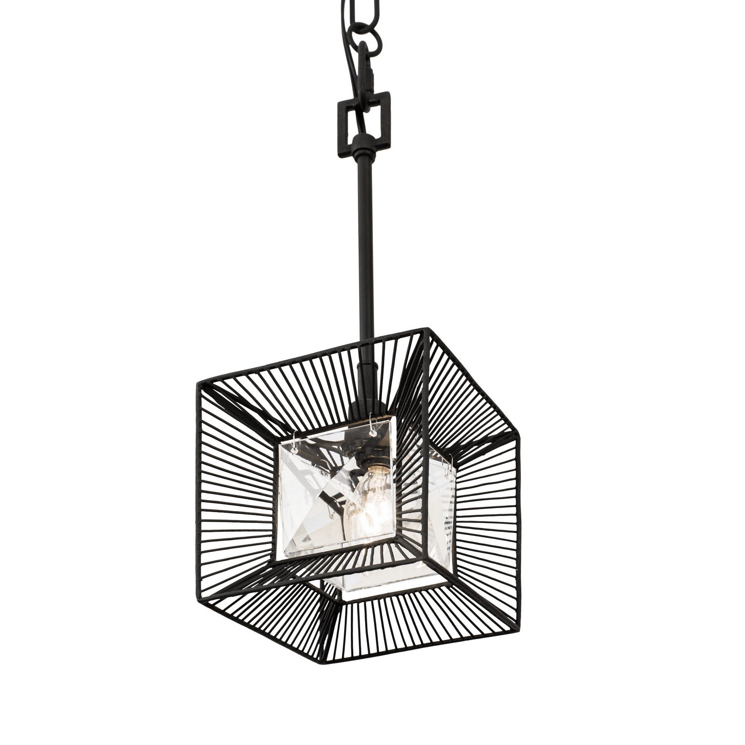 Varaluz - 366M01CB - One Light Mini Pendant - Arcade - Carbon