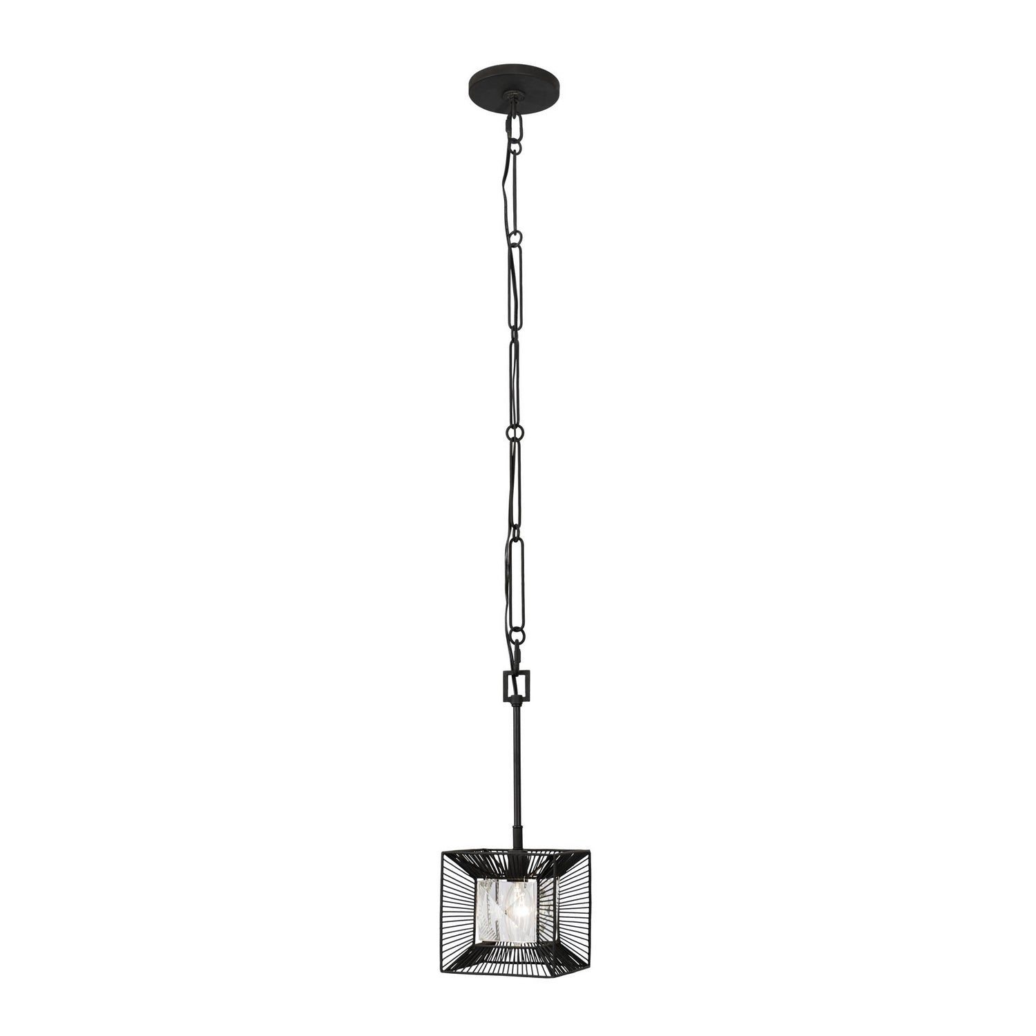 Varaluz - 366M01CB - One Light Mini Pendant - Arcade - Carbon