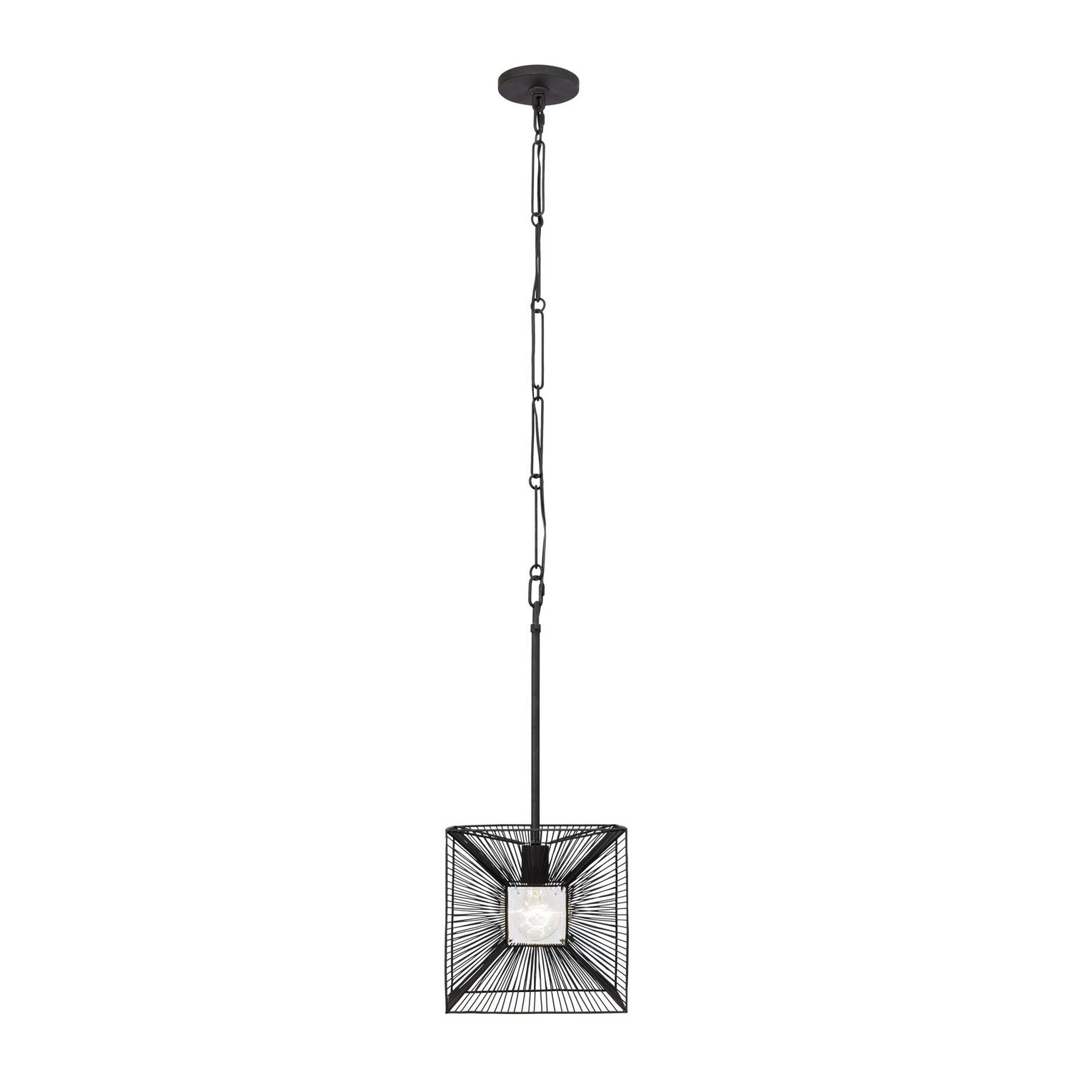 Varaluz - 366P01CB - One Light Pendant - Arcade - Carbon