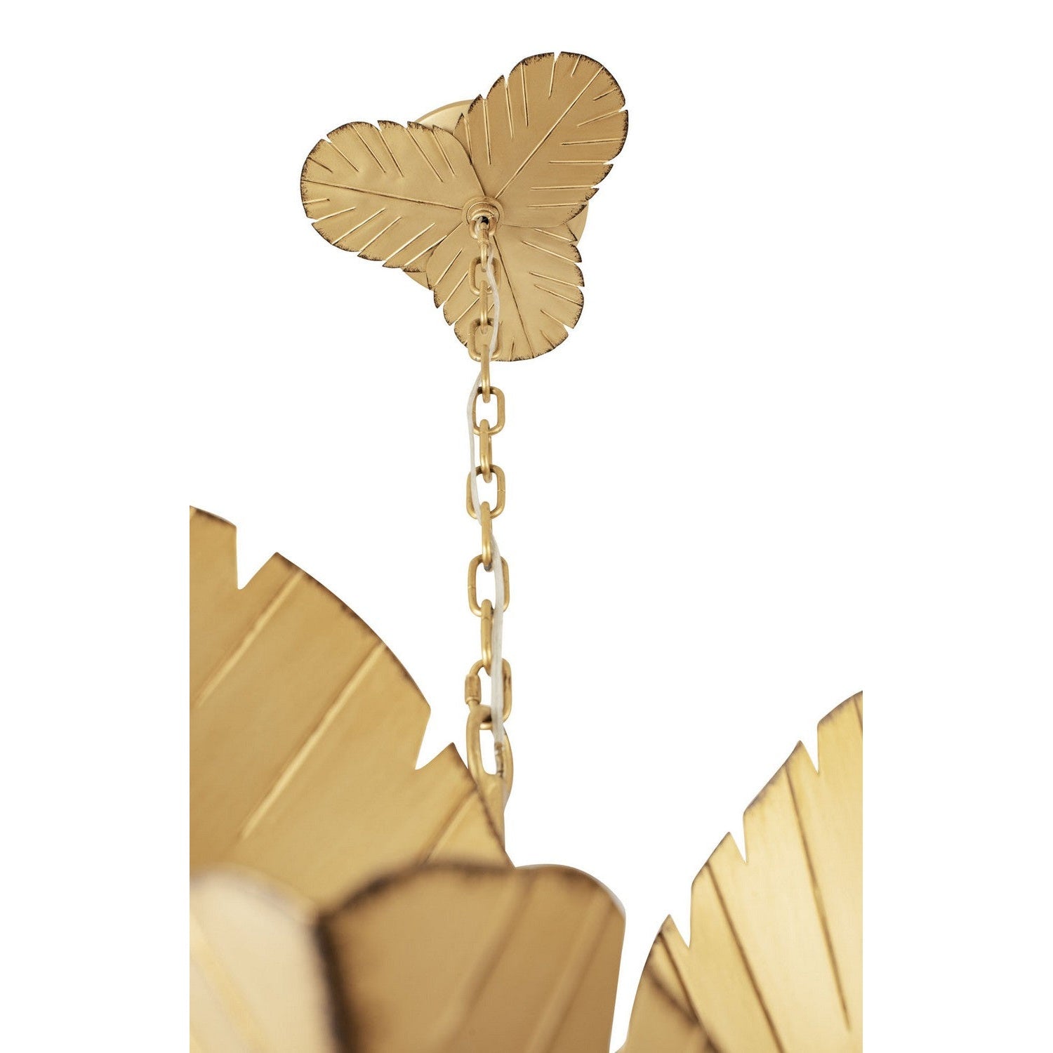 Varaluz - 901C12GO - 12 Light Chandelier - Banana Leaf - Gold