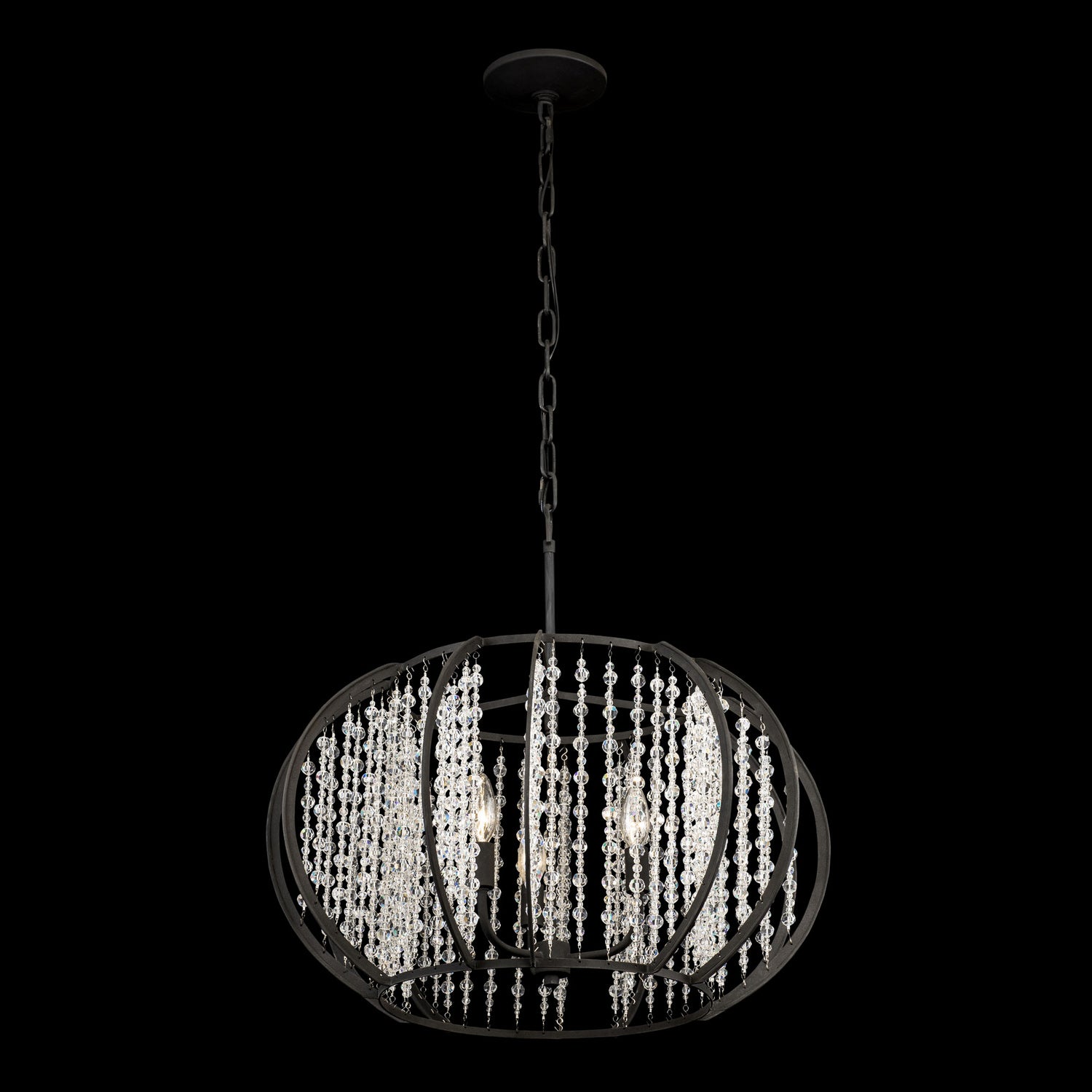 Varaluz - 367P03CB - Three Light Pendant - Caesar - Carbon