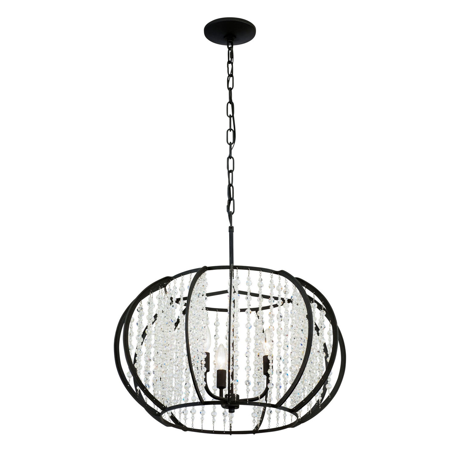 Varaluz - 367P03CB - Three Light Pendant - Caesar - Carbon