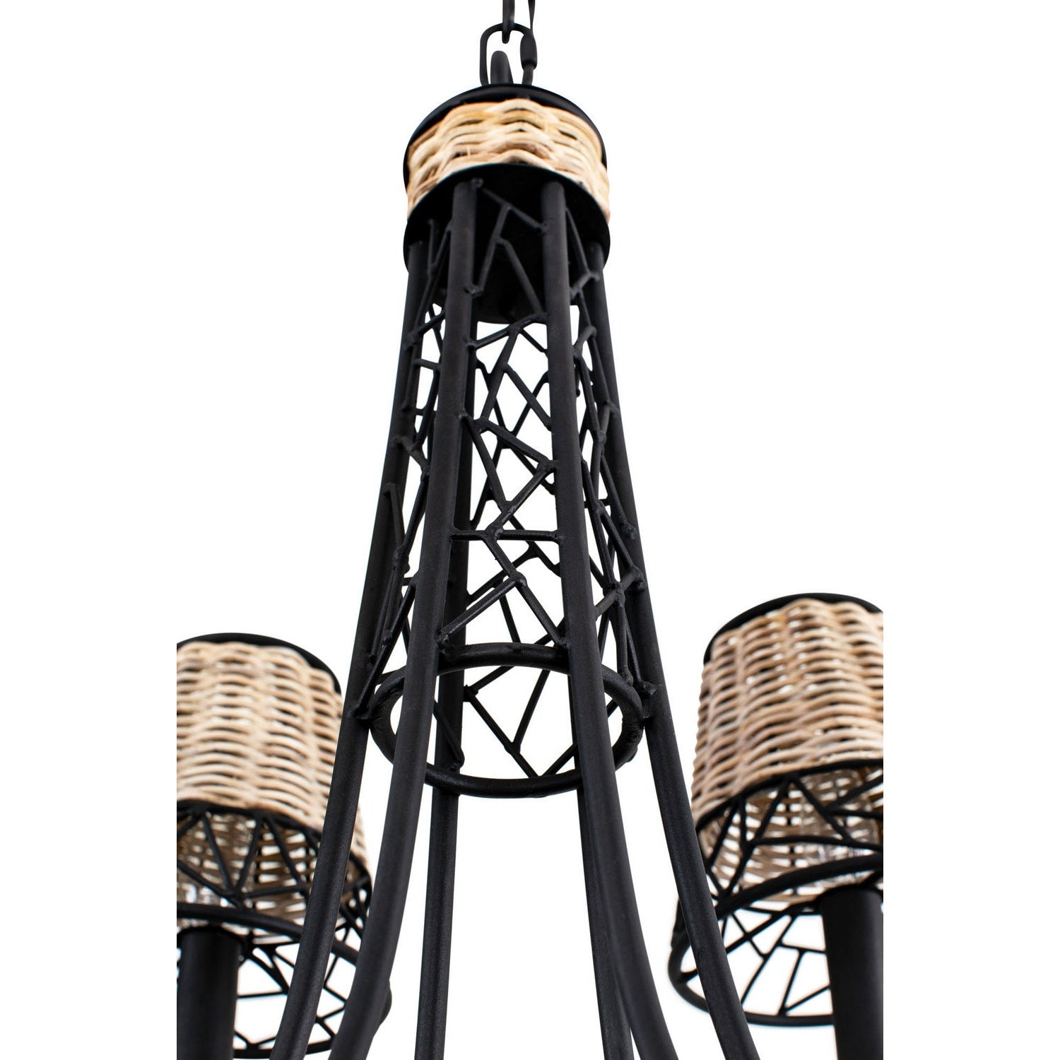 Varaluz - 362C06BL - Six Light Chandelier - Cayman - Black