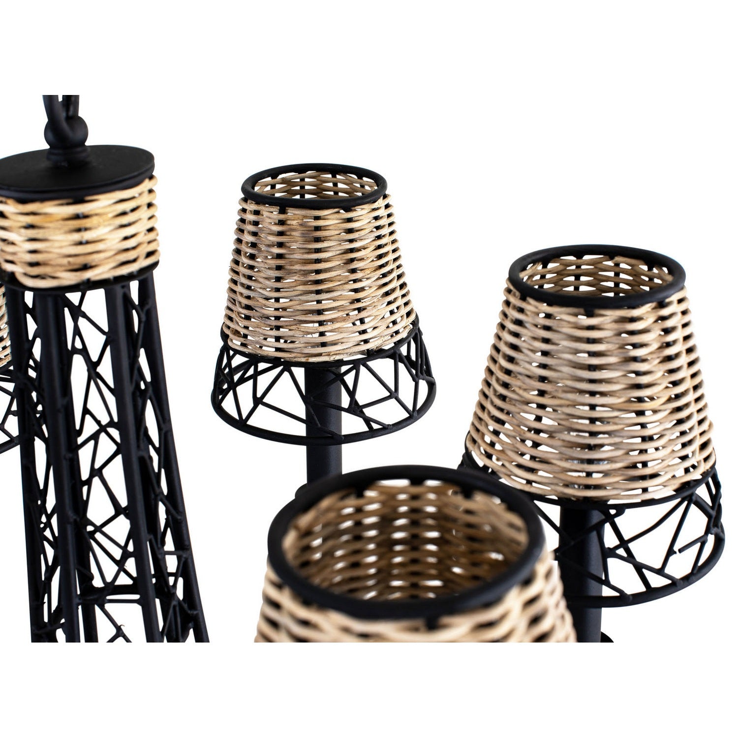 Varaluz - 362C06BL - Six Light Chandelier - Cayman - Black