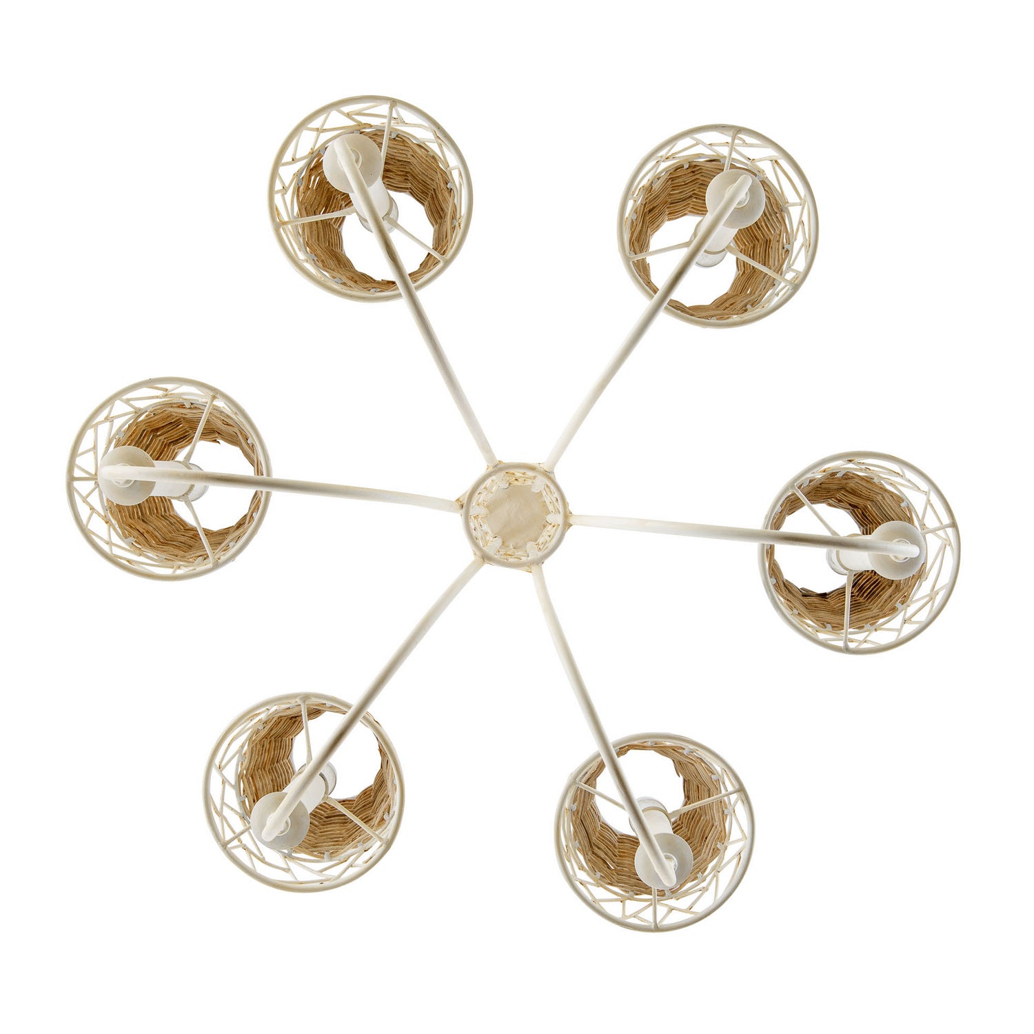 Varaluz - 362C06CW - Six Light Chandelier - Cayman - Country White