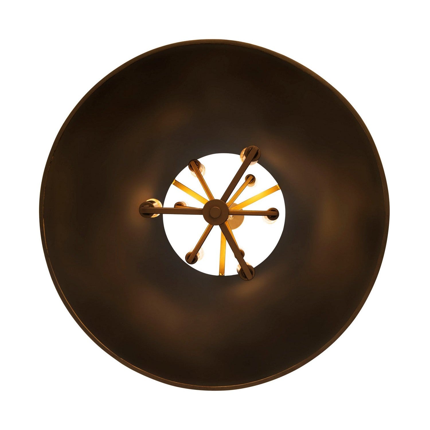 Varaluz - 364F09MBFG - Nine Light Foyer Pendant - Coco - Matte Black/French Gold
