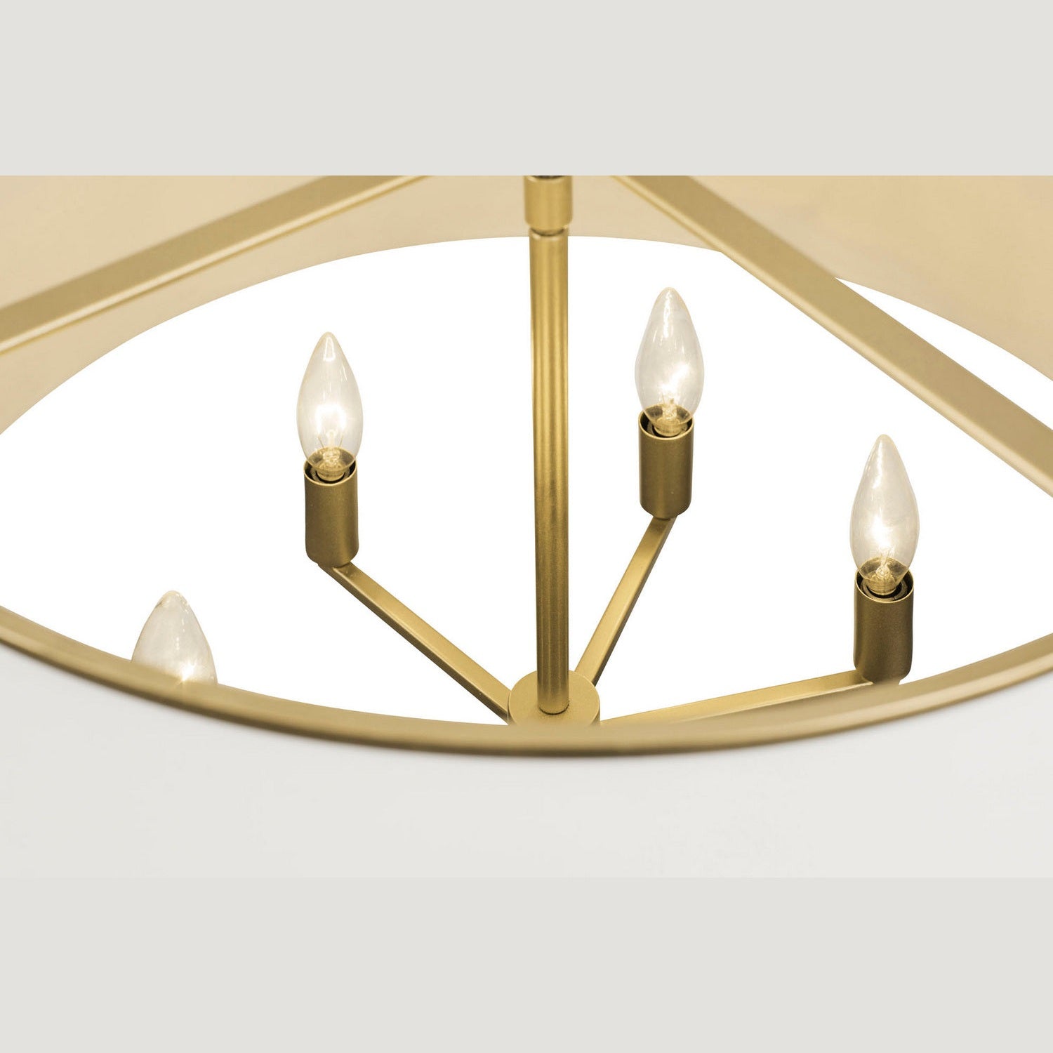 Varaluz - 364P06MWFG - Six Light Pendant - Coco - Matte White/French Gold