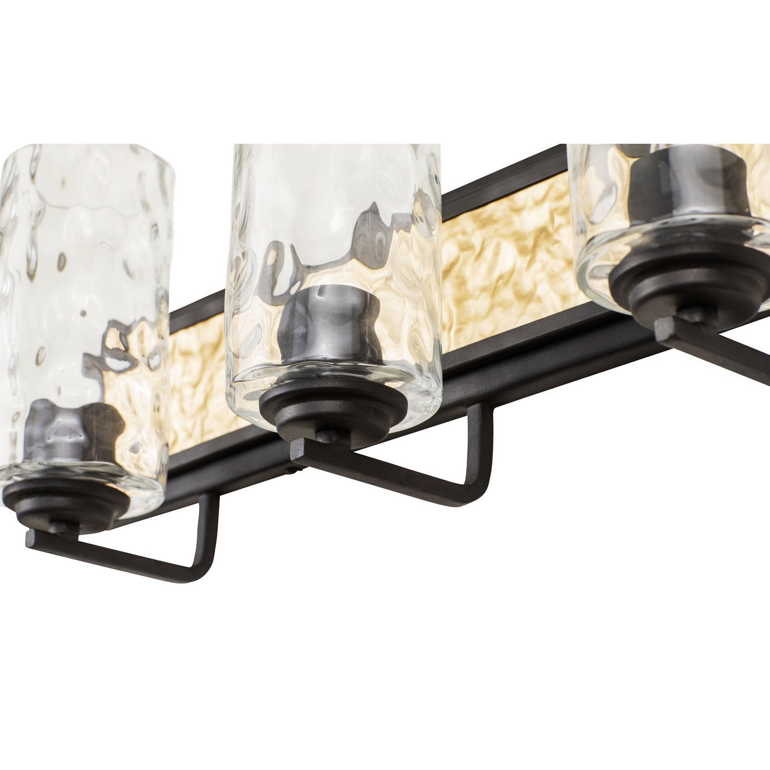 Varaluz - 371B03CBFG - Three Light Bath - Hammer Time - Carbon/French Gold
