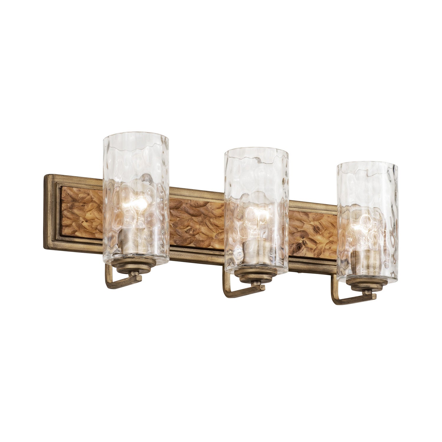 Varaluz - 371B03HGC - Three Light Bath - Hammer Time - Havana Gold/Cinnamon