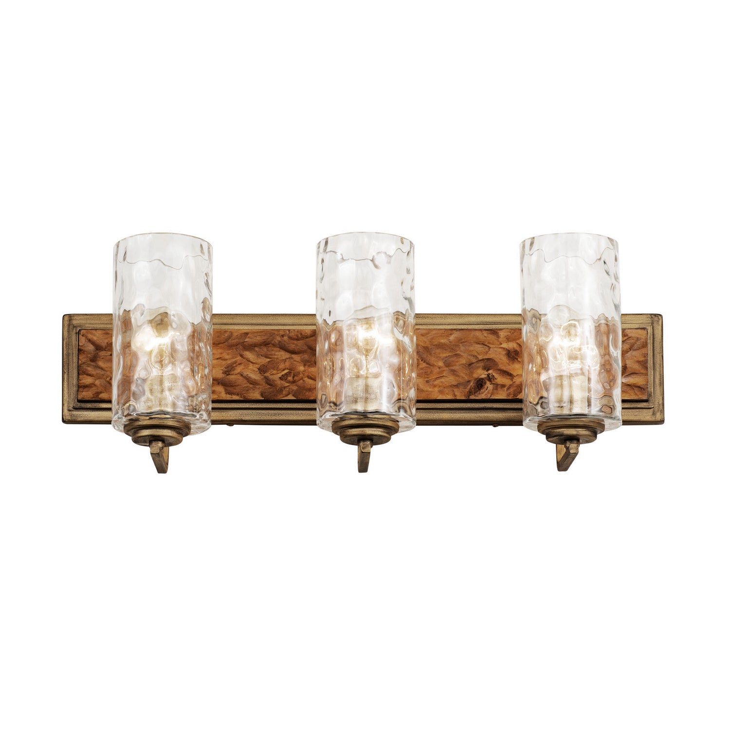 Varaluz - 371B03HGC - Three Light Bath - Hammer Time - Havana Gold/Cinnamon