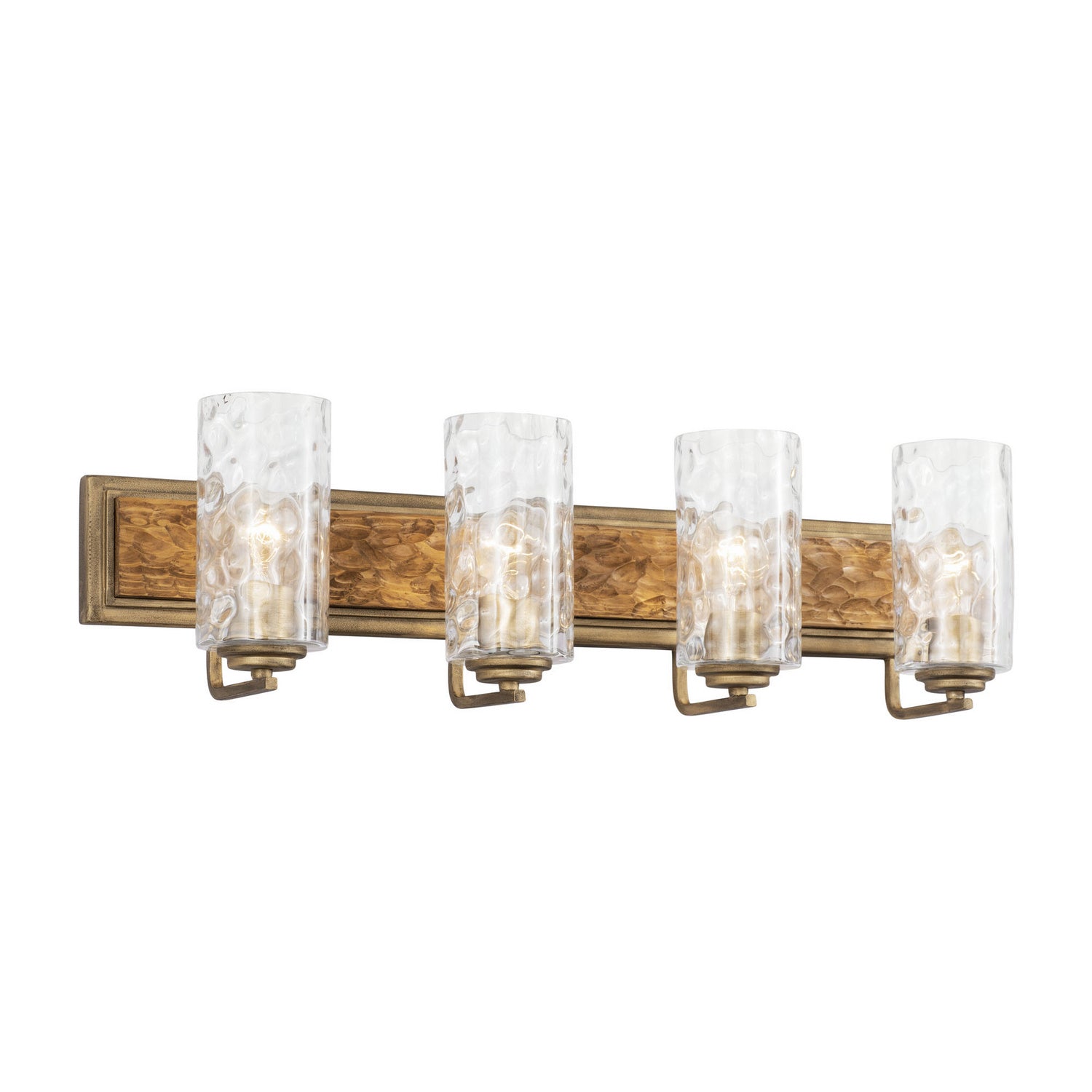 Varaluz - 371B04HGC - Four Light Bath - Hammer Time - Havana Gold/Cinnamon