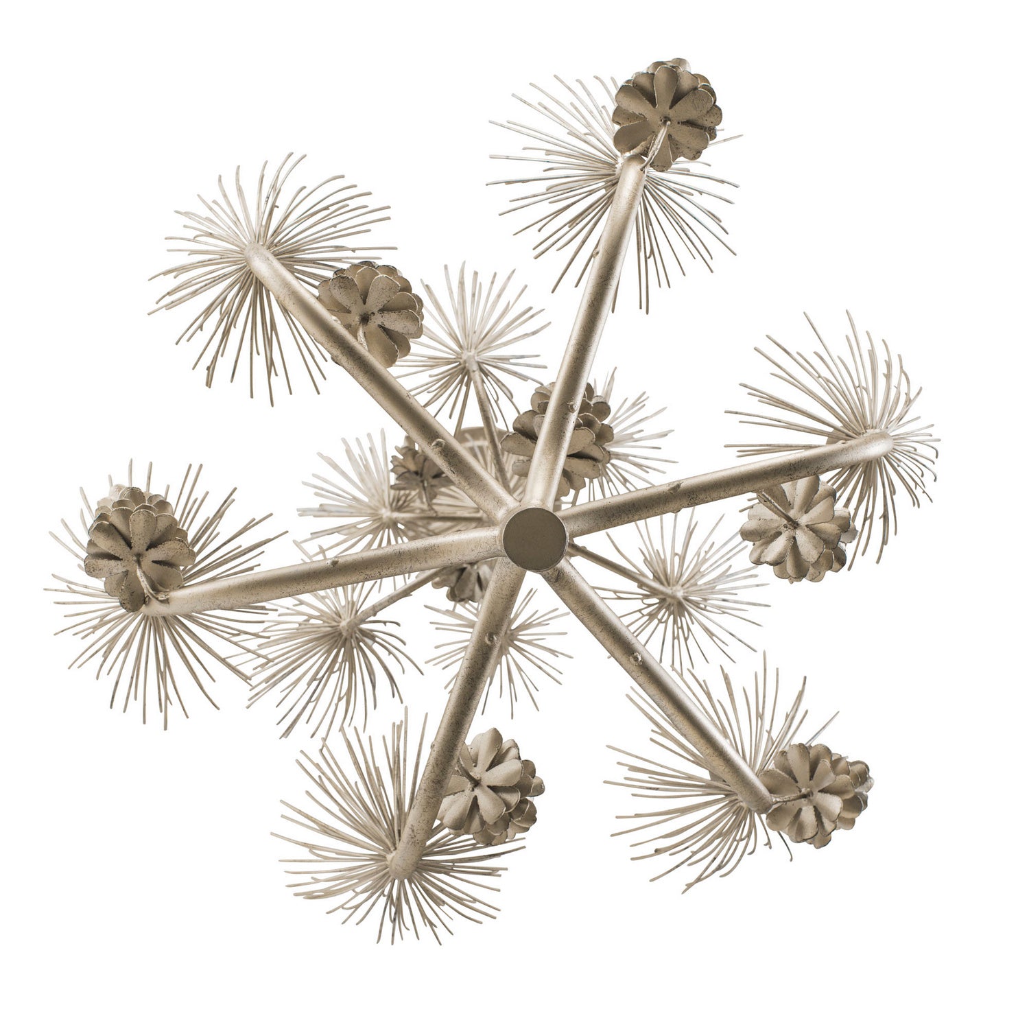 Varaluz - 365C06ZG - Six Light Chandelier - Pinion - Zen Gold