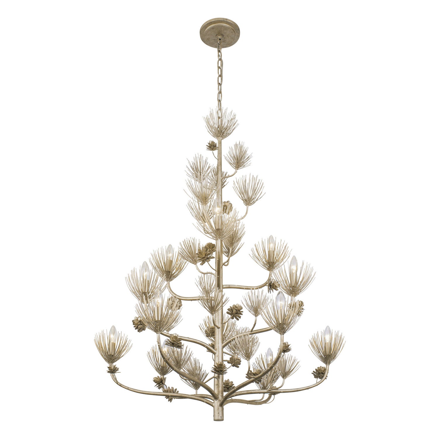 Varaluz - 365C12ZG - 12 Light Chandelier - Pinion - Zen Gold
