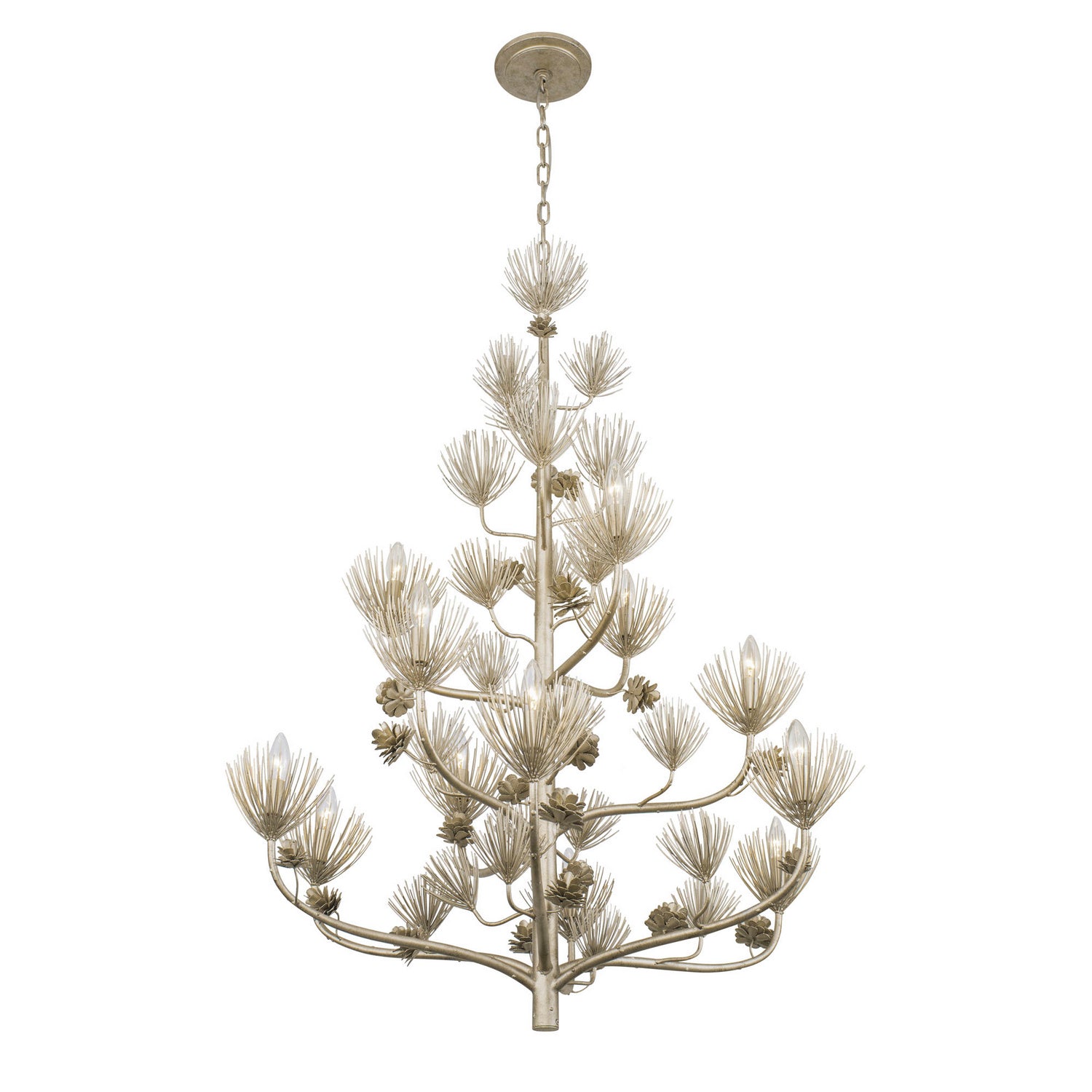 Varaluz - 365C12ZG - 12 Light Chandelier - Pinion - Zen Gold