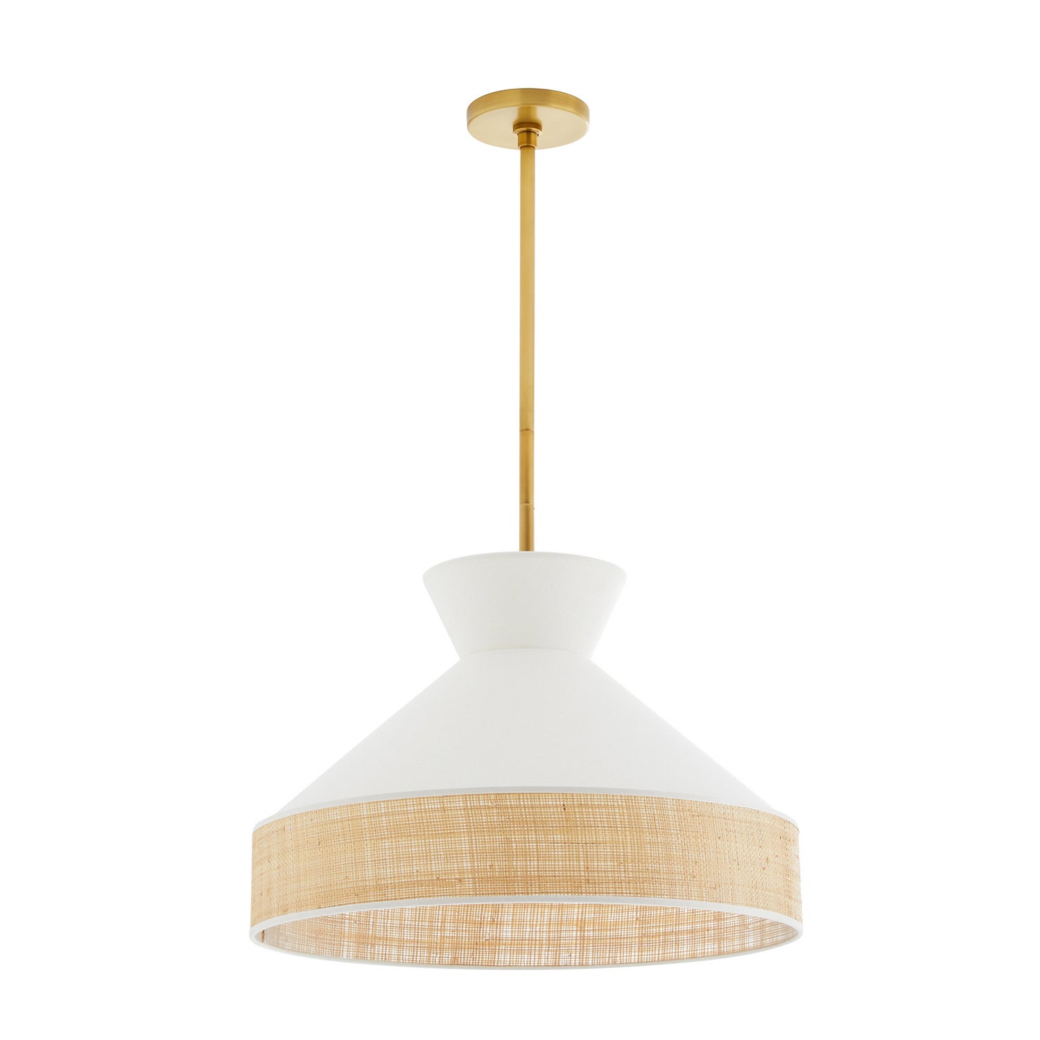 Arteriors - 41066 - One Light Pendant - Malena - White