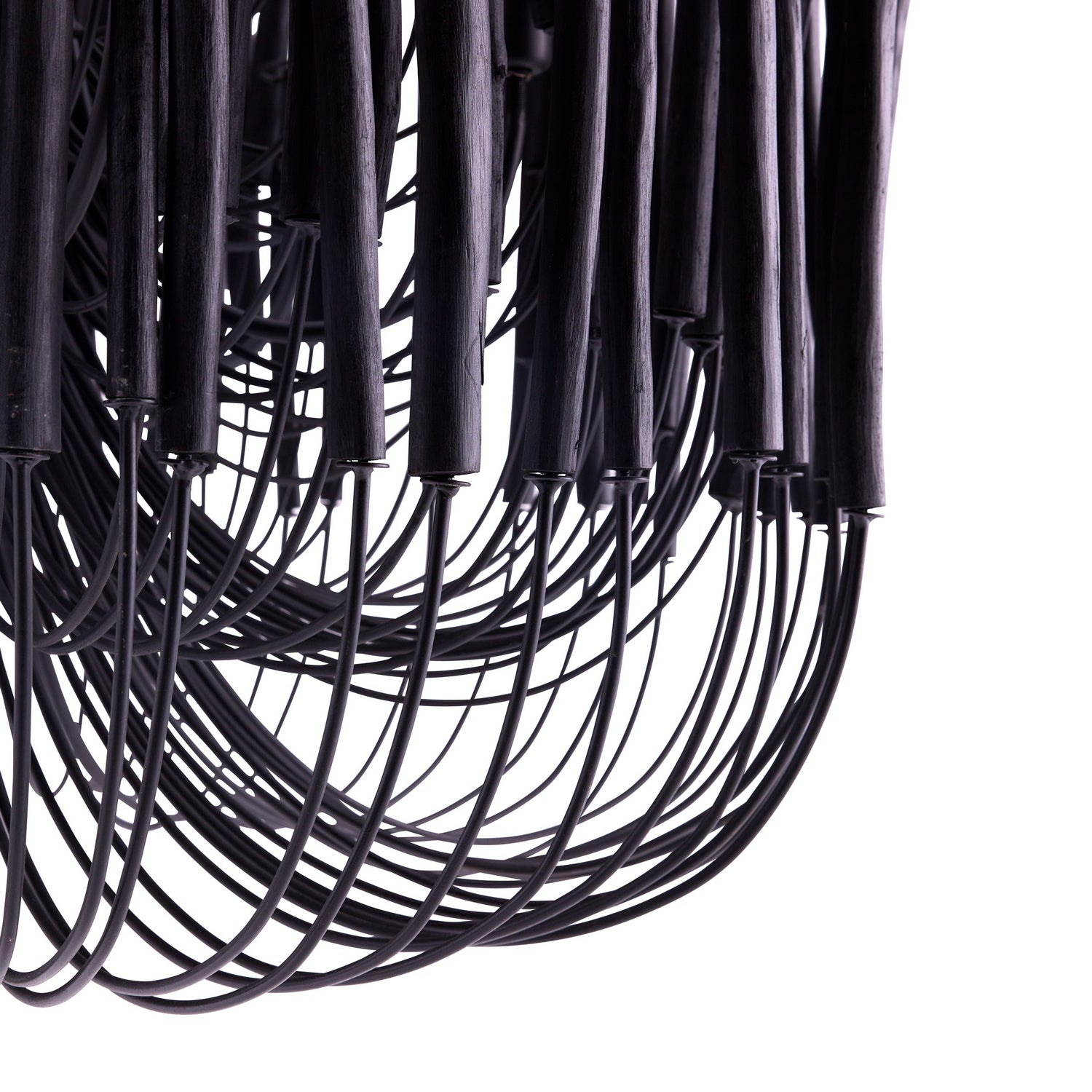Arteriors - 89495 - Six Light Chandelier - Tilda - Black