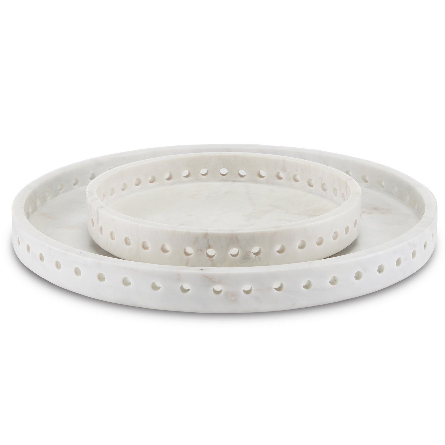Currey and Company - 1200-0592 - Tray - Freya Collection - White
