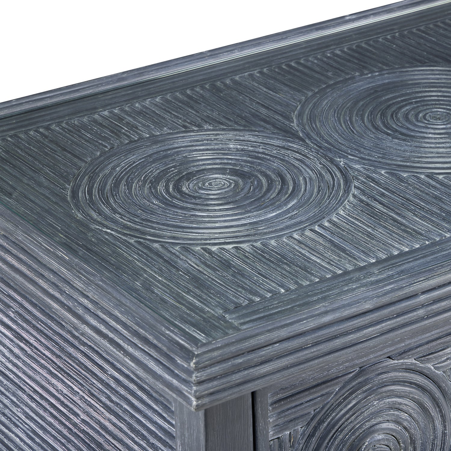 Currey and Company - 3000-0217 - Chest - Santos Collection - Vintage Navy