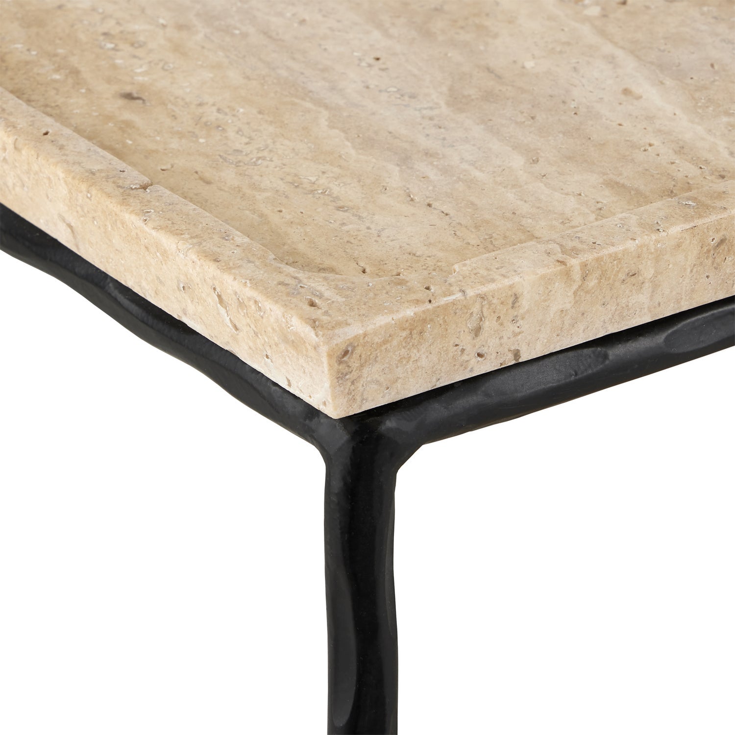 Currey and Company - 4000-0136 - Side Table - Boyles Collection - Natural/Black