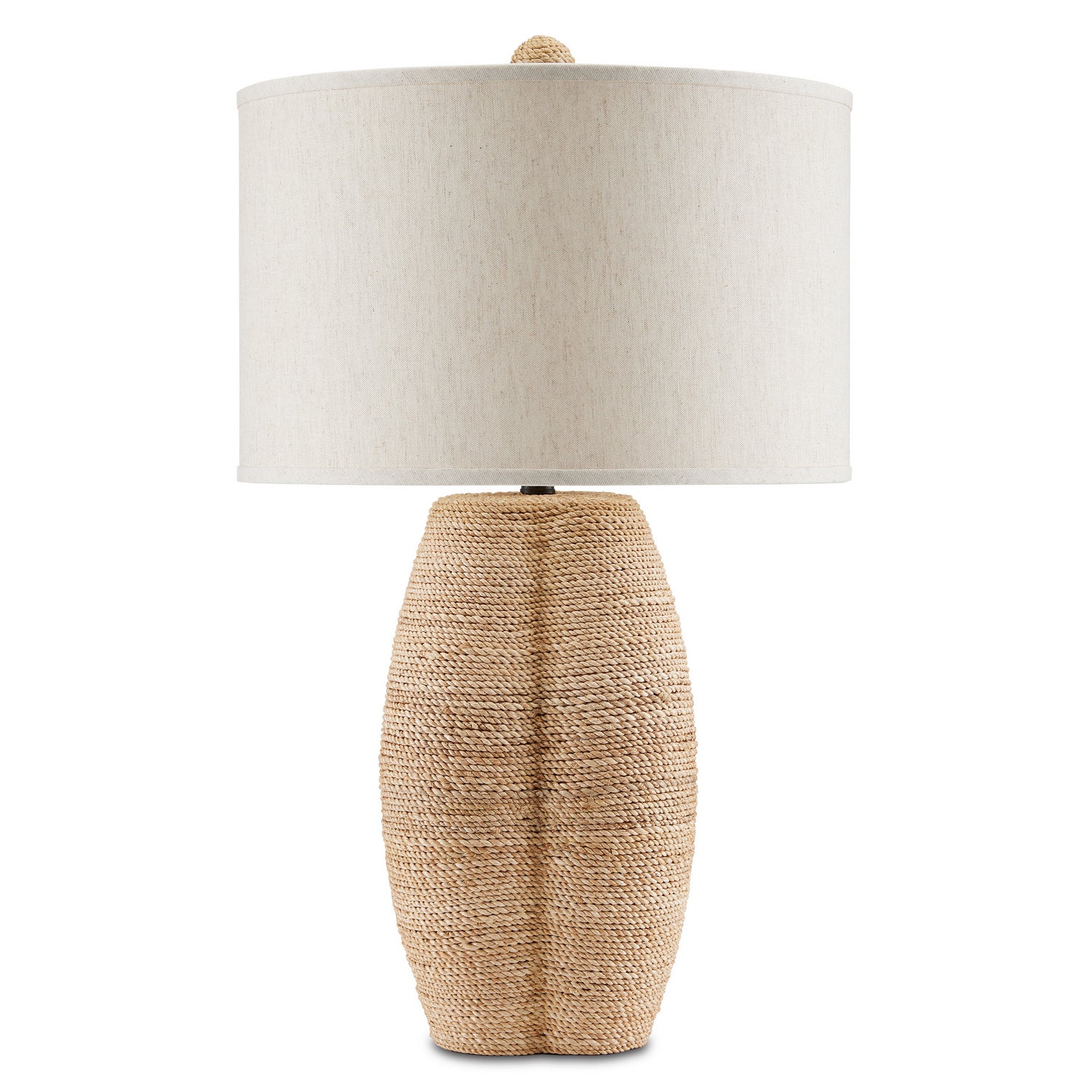 Currey and Company - 6000-0797 - One Light Table Lamp - Karnak Table Lamp - Natural/Satin Black